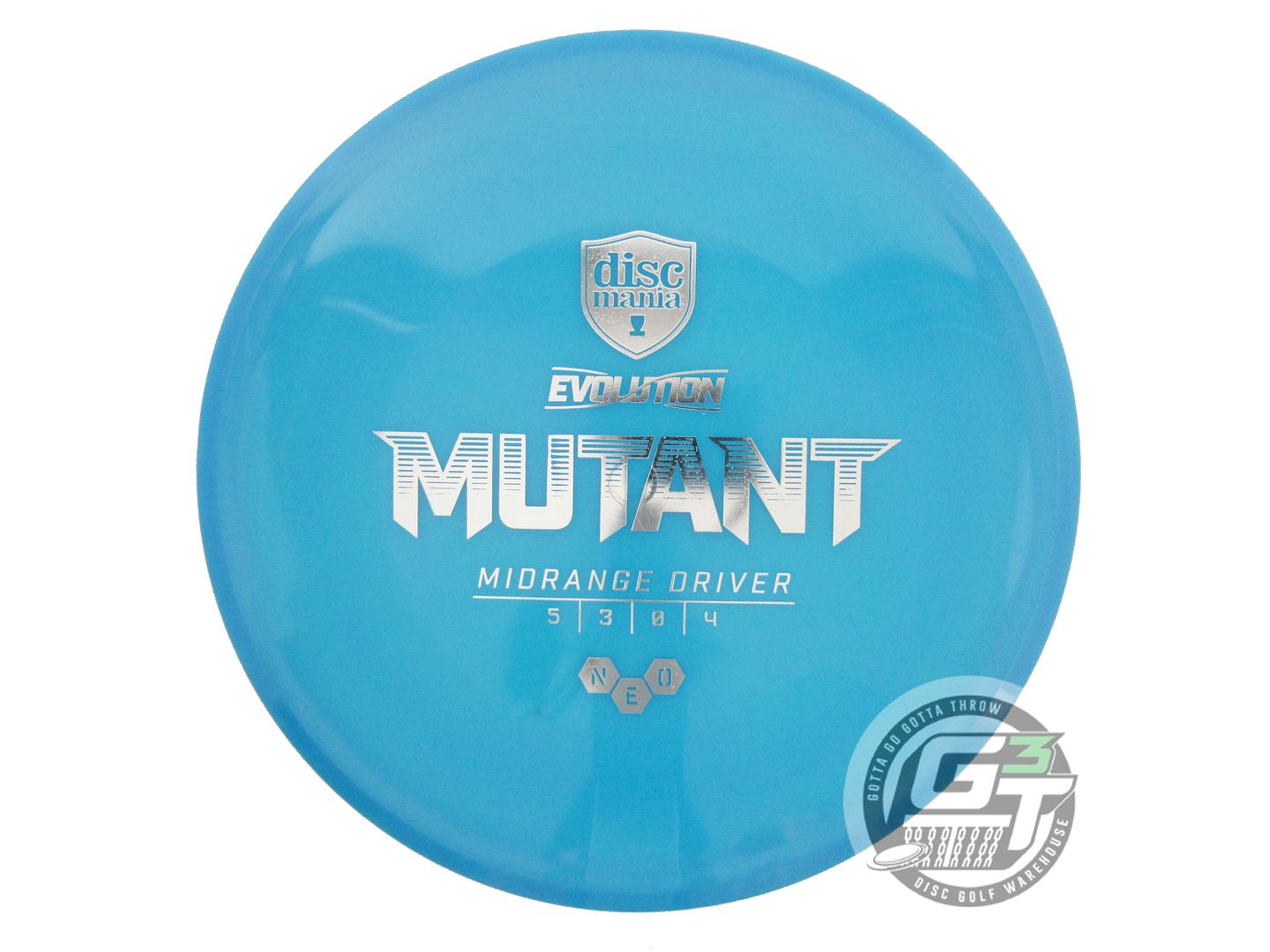 USED DiscMania Neo Mutant 174g Teal Silver Foil Midrange Golf Disc