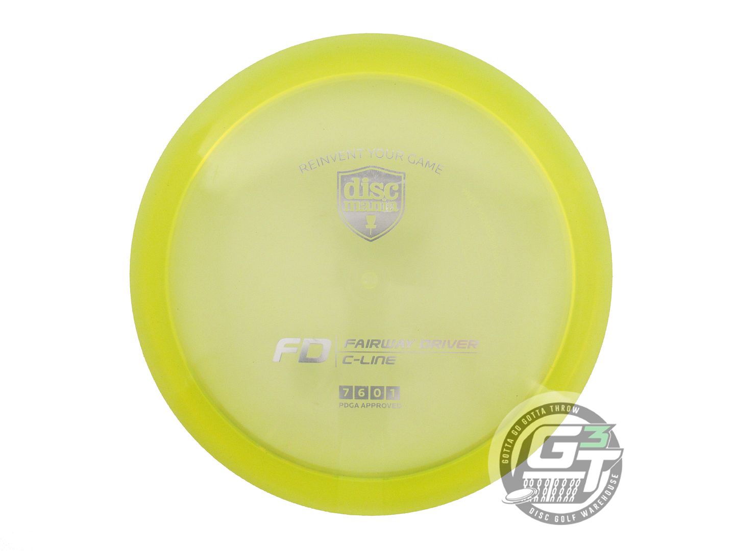 NOS DiscMania C-Line FD 171g Yellow Silver Foil Fairway Driver Golf Disc