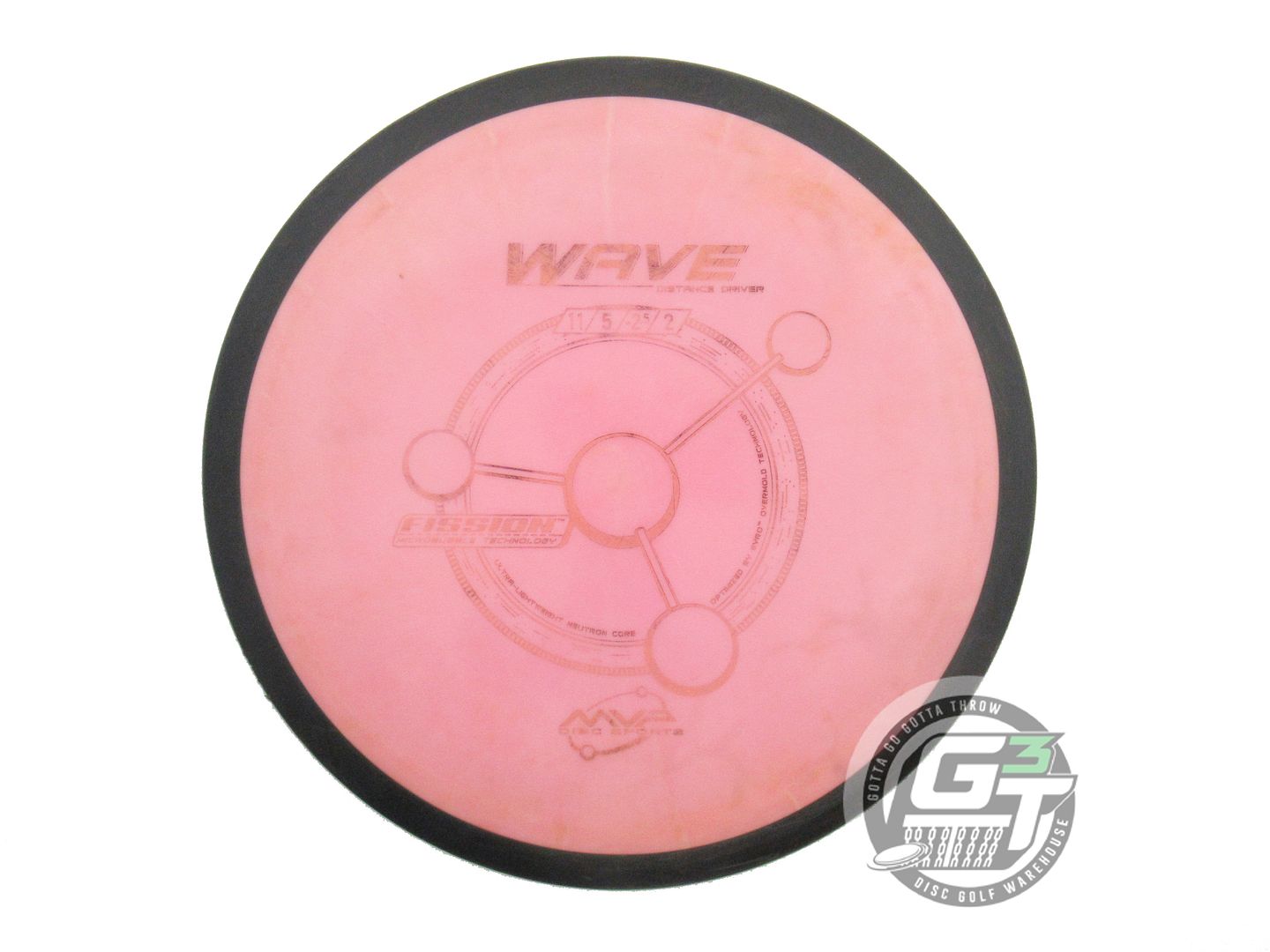 USED MVP Disc Sports Fission Wave 167g Pink Distance Driver Golf Disc