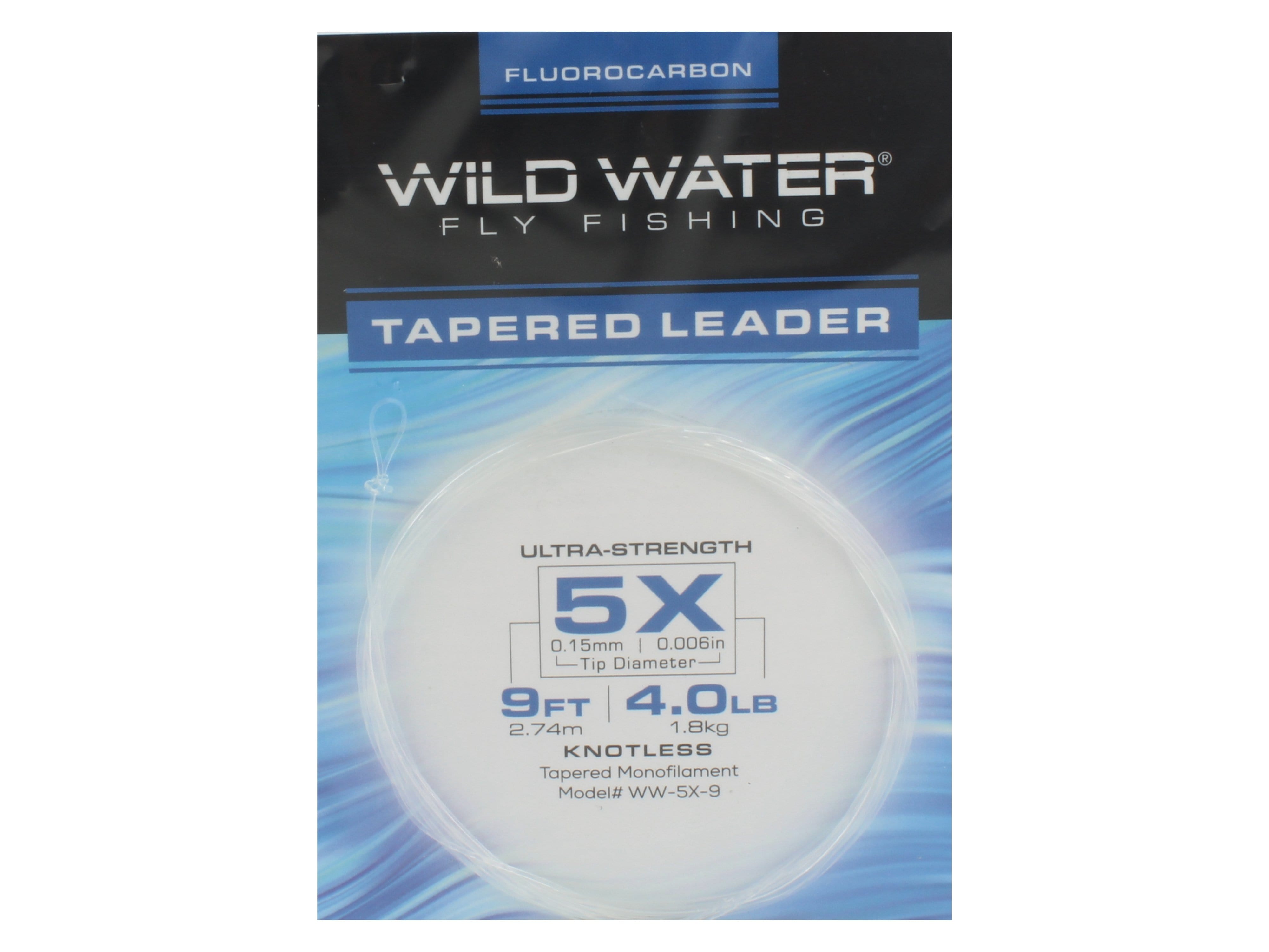 Wild Water Fly Fishing Fluorocarbon Leader 5X, 9', 3 Pack – Gotta Go Gotta  Throw