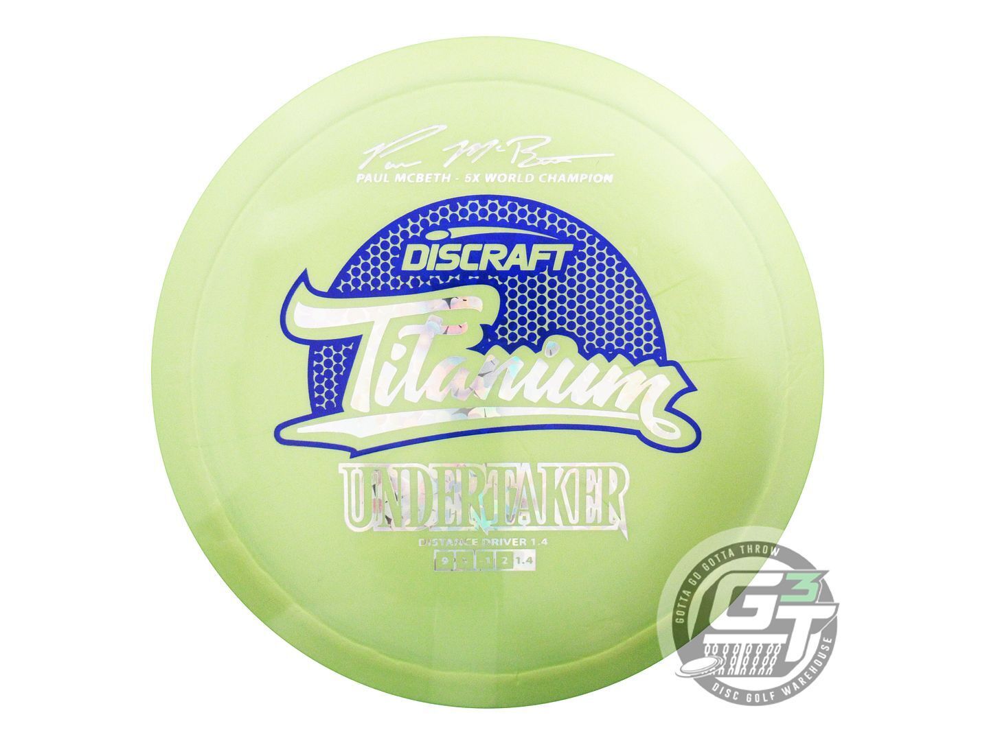 Discraft Titanium Undertaker [Paul McBeth 5X] Distance Driver Golf Disc (Individually Listed)
