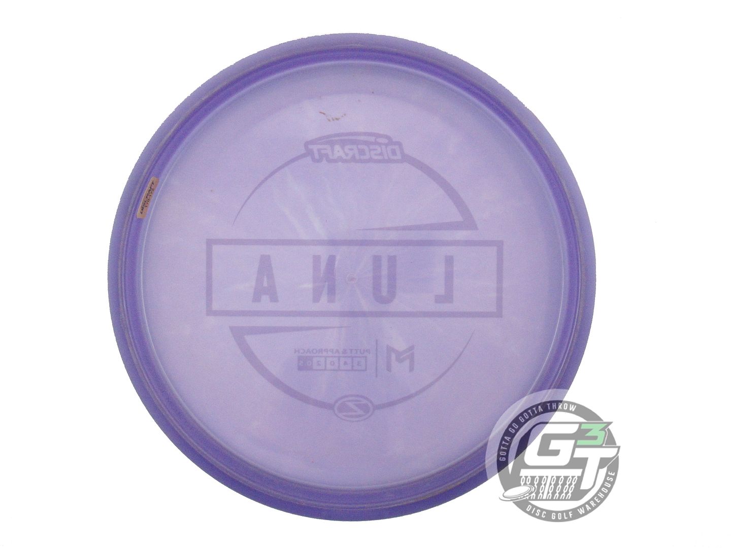 USED Discraft [McBETH] Z Luna 174g Purple White Stamp Putter Golf Disc