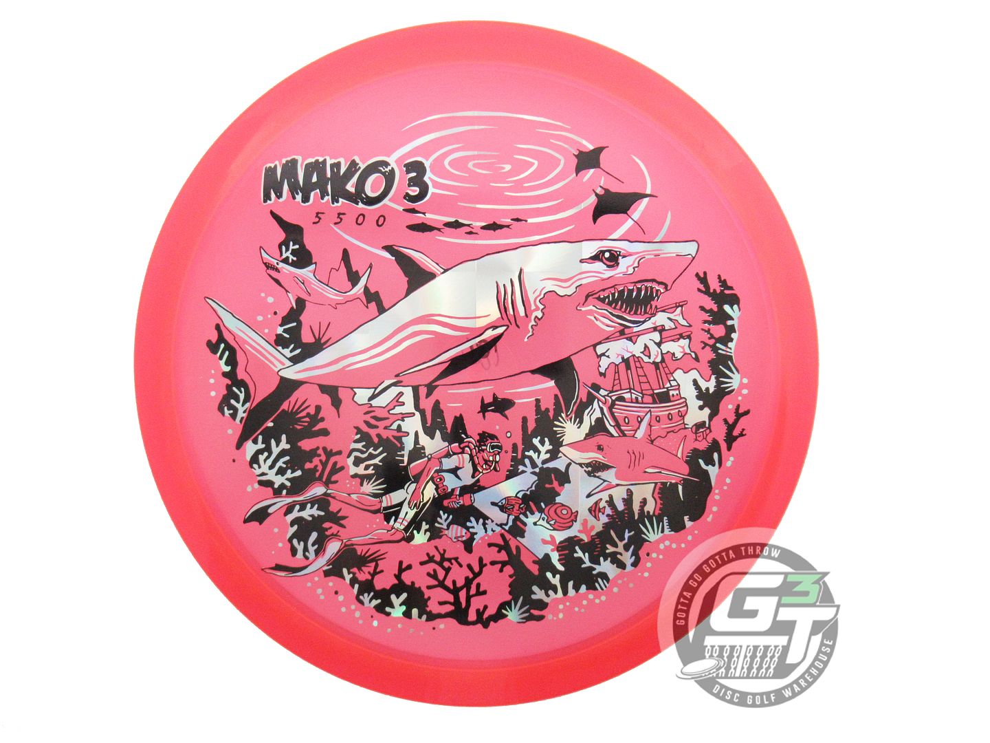 USED Innova RIPTIDE REEF Champion Mako3 181g Pink Midrange Golf Disc