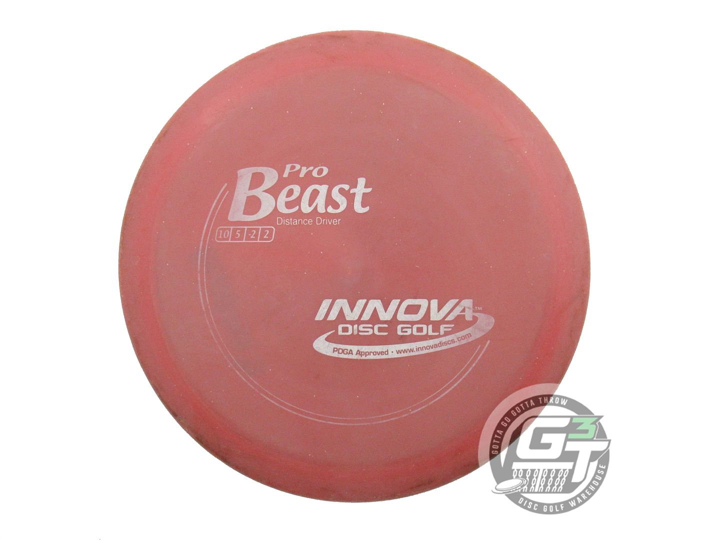 USED Innova Pro Beast 171g Dark Pink White Stamp Distance Driver Golf Disc