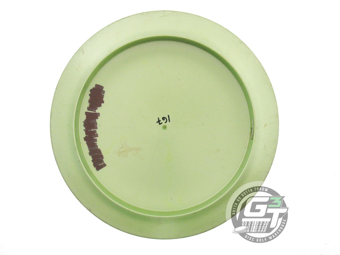 USED Discraft Titanium Nuke SS 167g Lime EMBOSSED Distance Driver Golf Disc