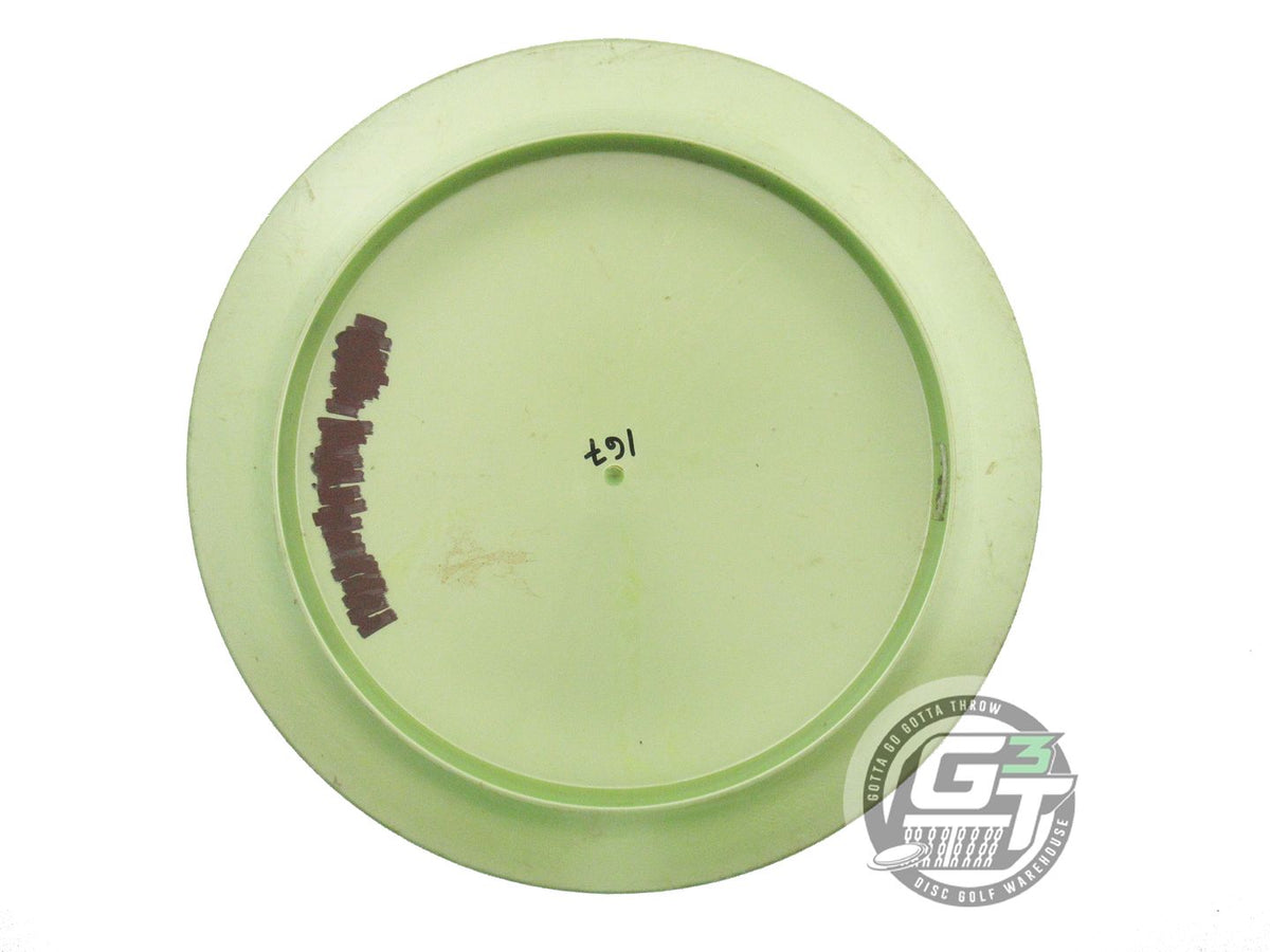 USED Discraft Titanium Nuke SS 167g Lime EMBOSSED Distance Driver Golf Disc