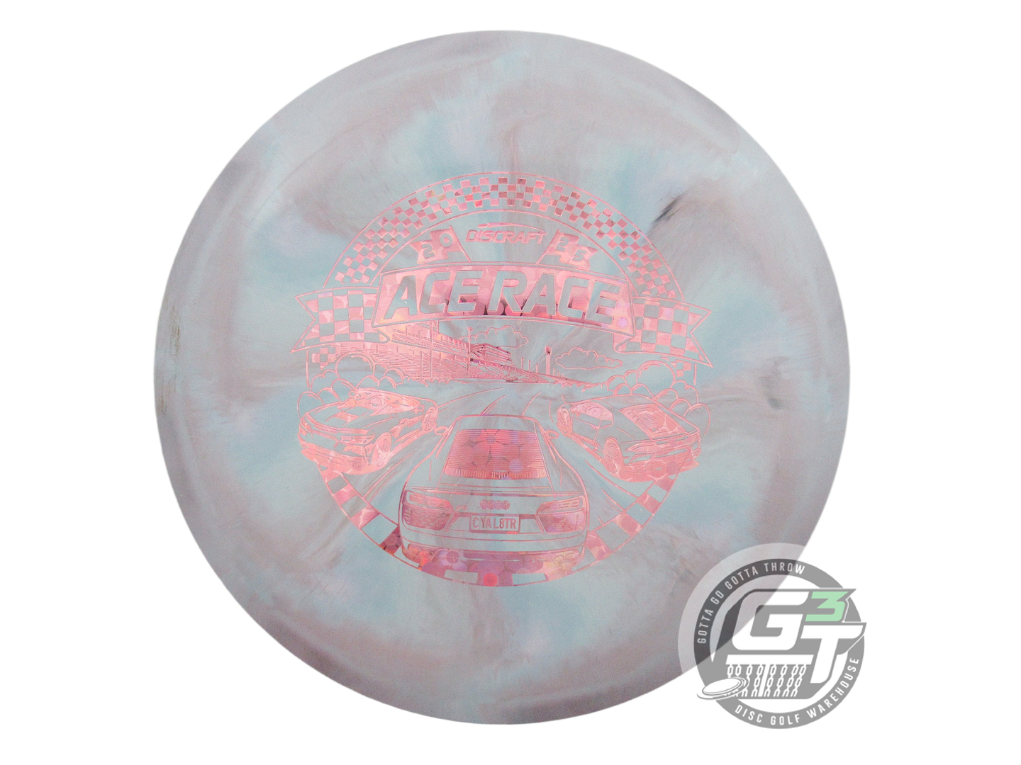 USED Discraft [ACE RACE] ESP FLX Proto 179g Gray-Sky Blue Midrange Golf Disc