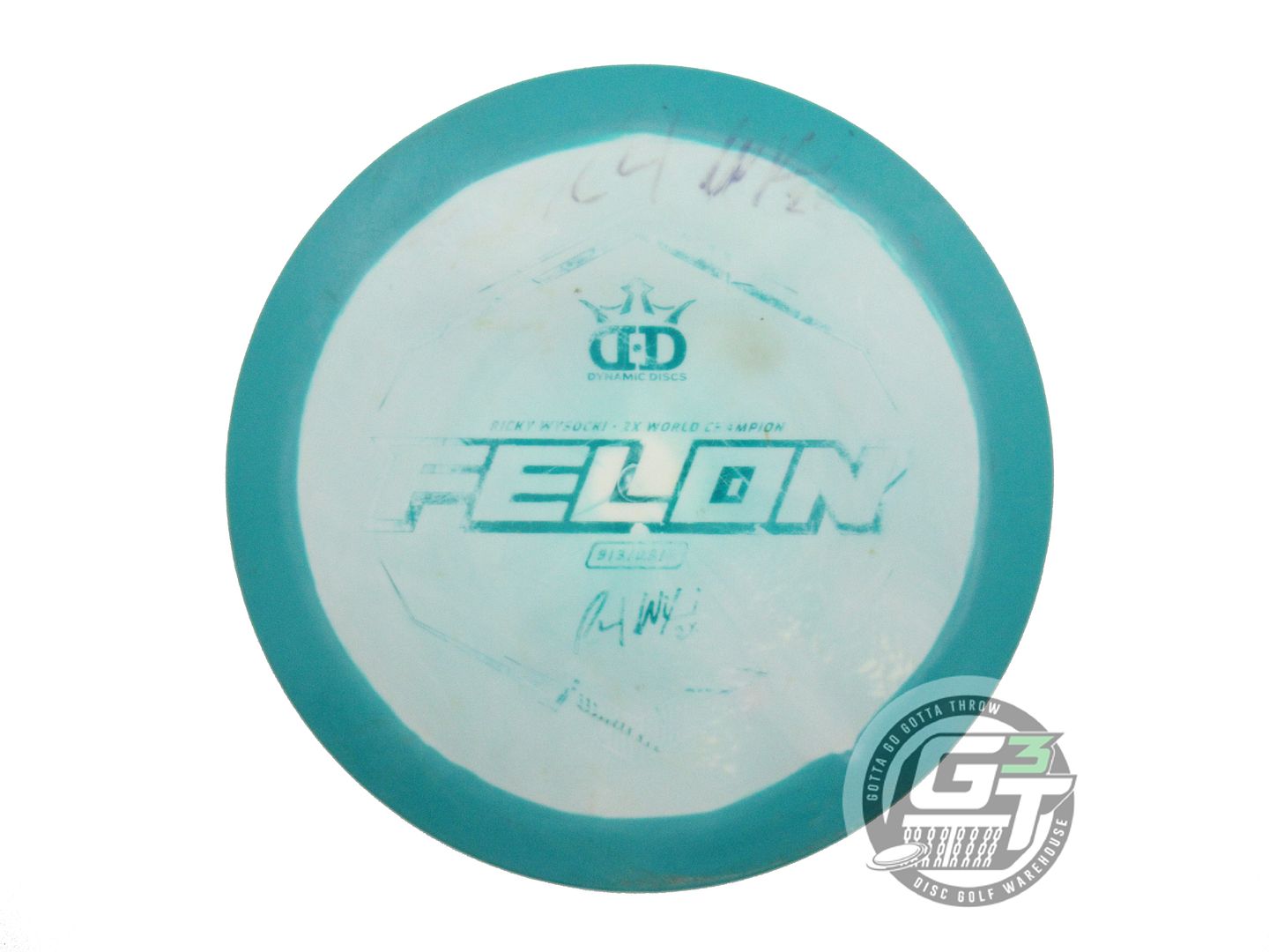 USED Dynamic Discs [WYSOCKI] Fuzion Orbit Felon 173g Green-White Driver Disc