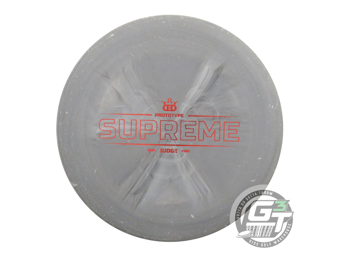 USED Dynamic Discs PROTO Classic Supreme Judge 173g Gray Red A Putter Golf Disc