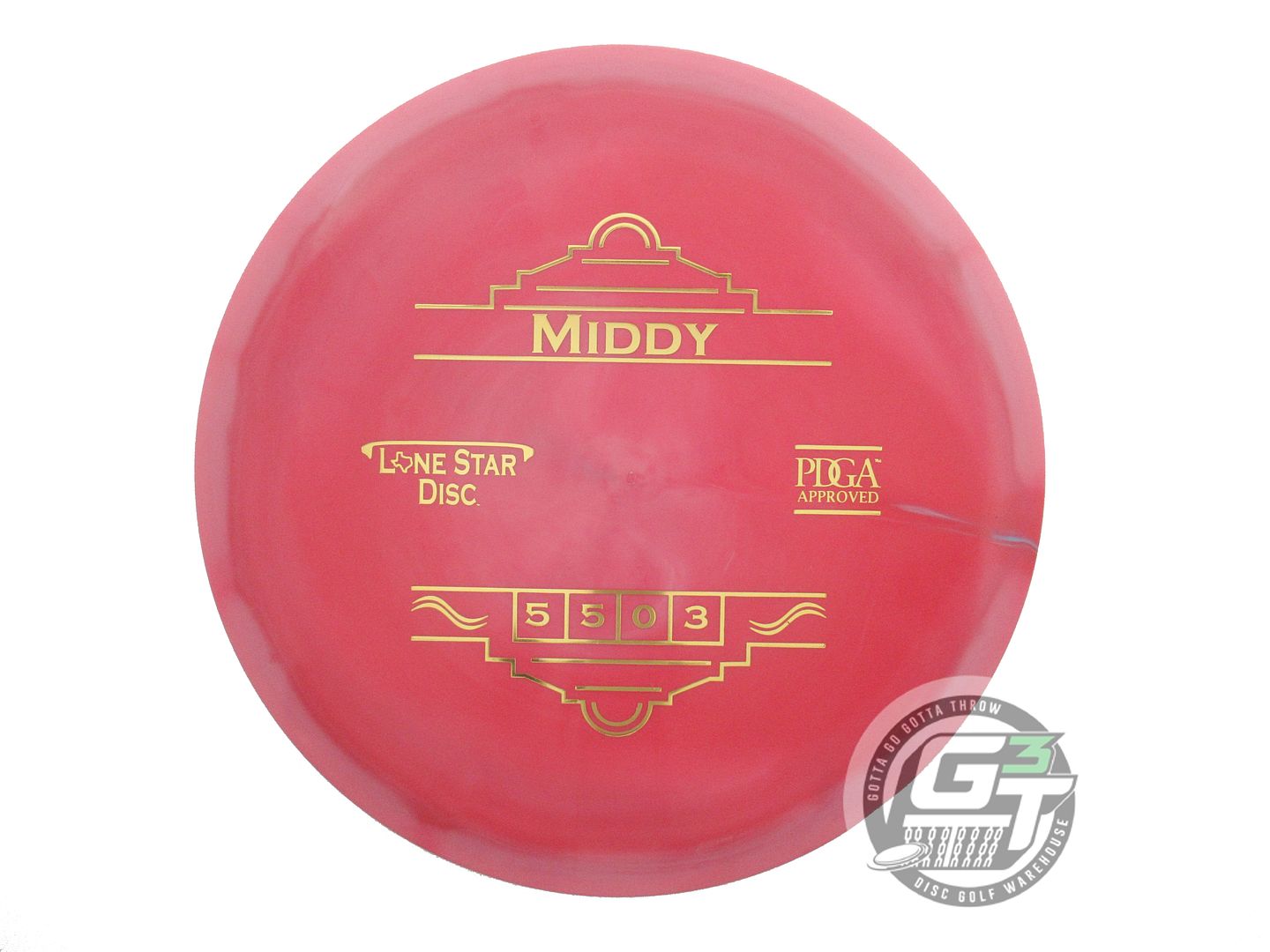 USED Lone Star Bravo Middy 176g Red Gold Foil Midrange Golf Disc