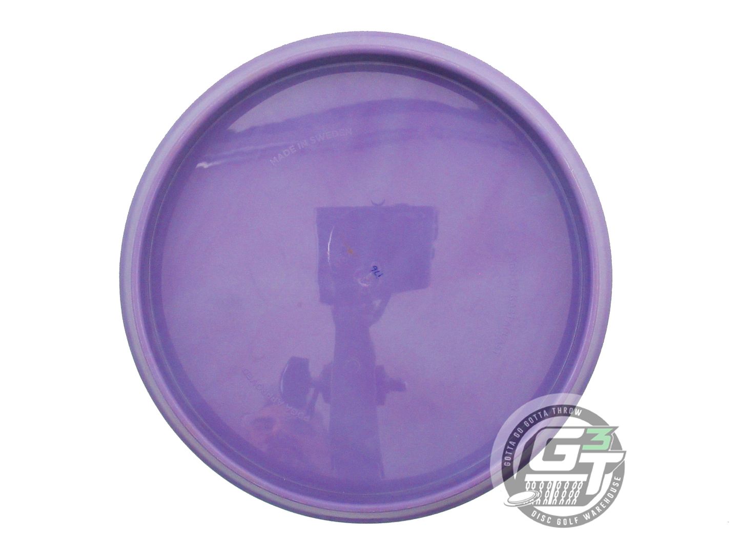USED Kastaplast K1 Jarn 176g Purple Black Stamp Midrange Golf Disc