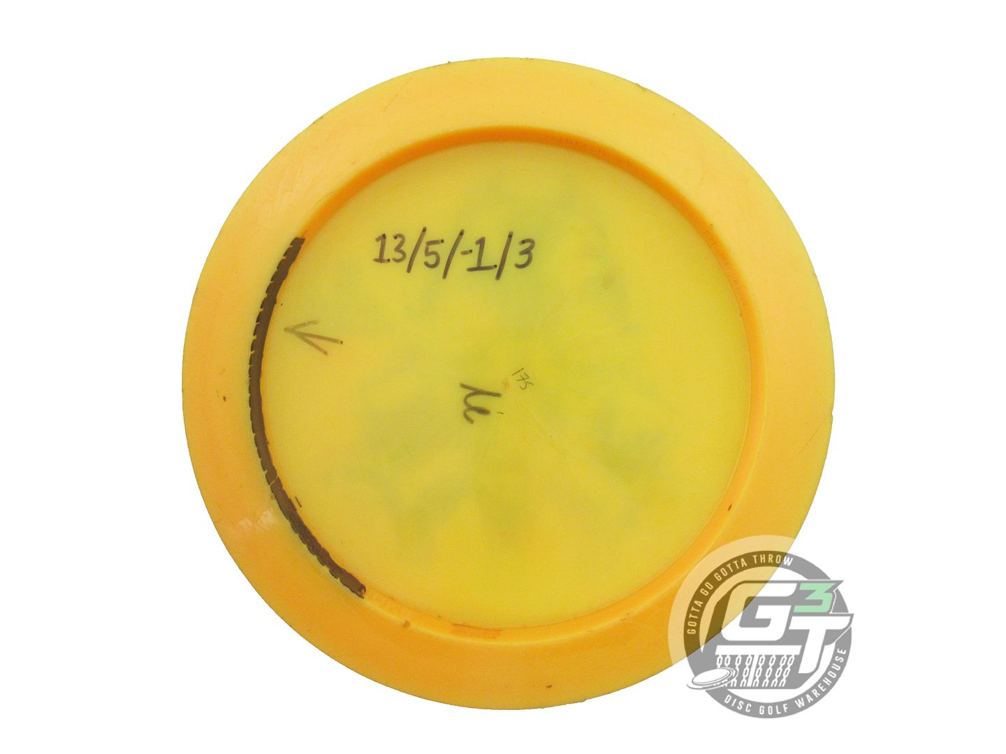 USED Discraft Big Z Nuke 175g Marigold Gray Foil Distance Driver Golf Disc