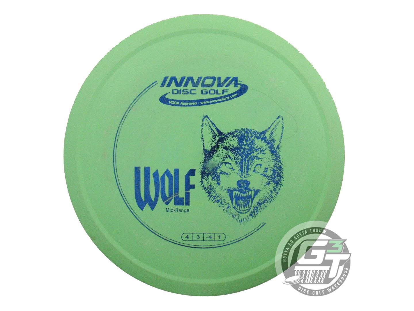 USED Innova DX Wolf 174g Green Blue Foil Midrange Golf Disc