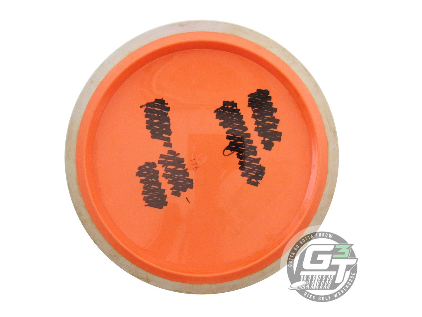 USED Axiom Discs Neutron Wrath 176g Orange Cream Rim Distance Driver Golf Disc