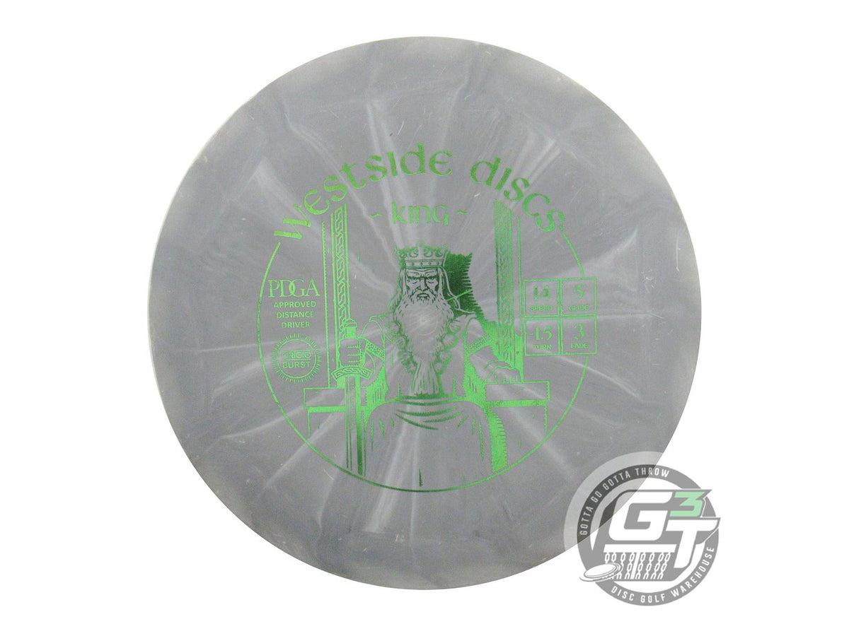 USED Westside Discs Origio Burst King 173g Gray Lime Foil Driver Golf Disc