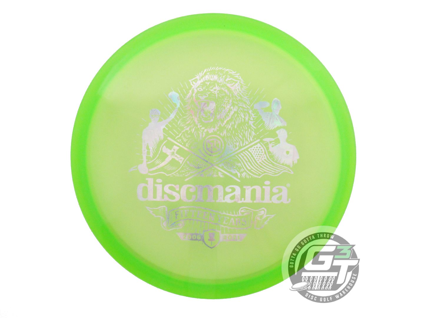 NOS DiscMania [15 YEAR] C-Line MD1 180g Lime Money Foil Midrange Golf Disc