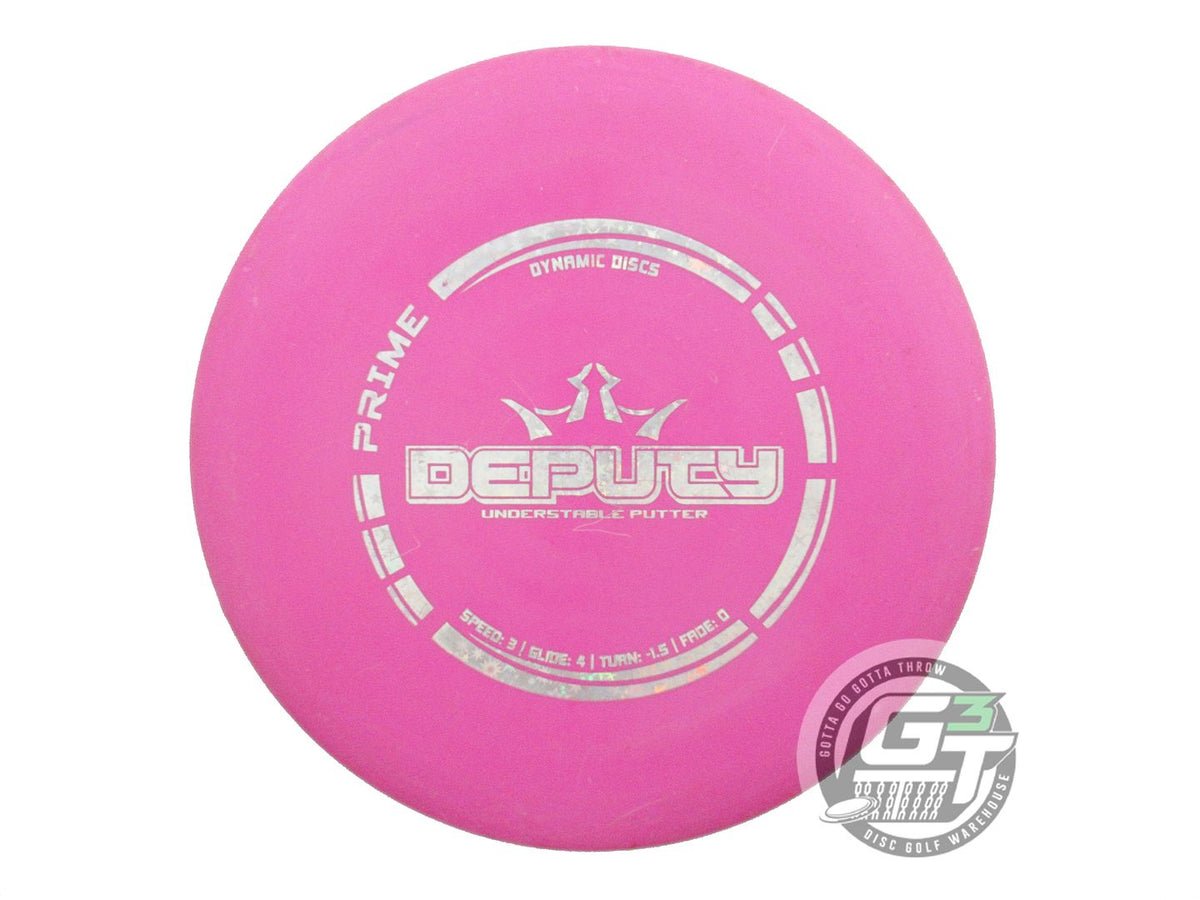 USED Dynamic Discs Prime Deputy 174g Pink Holo Star Foil Putter Golf Disc