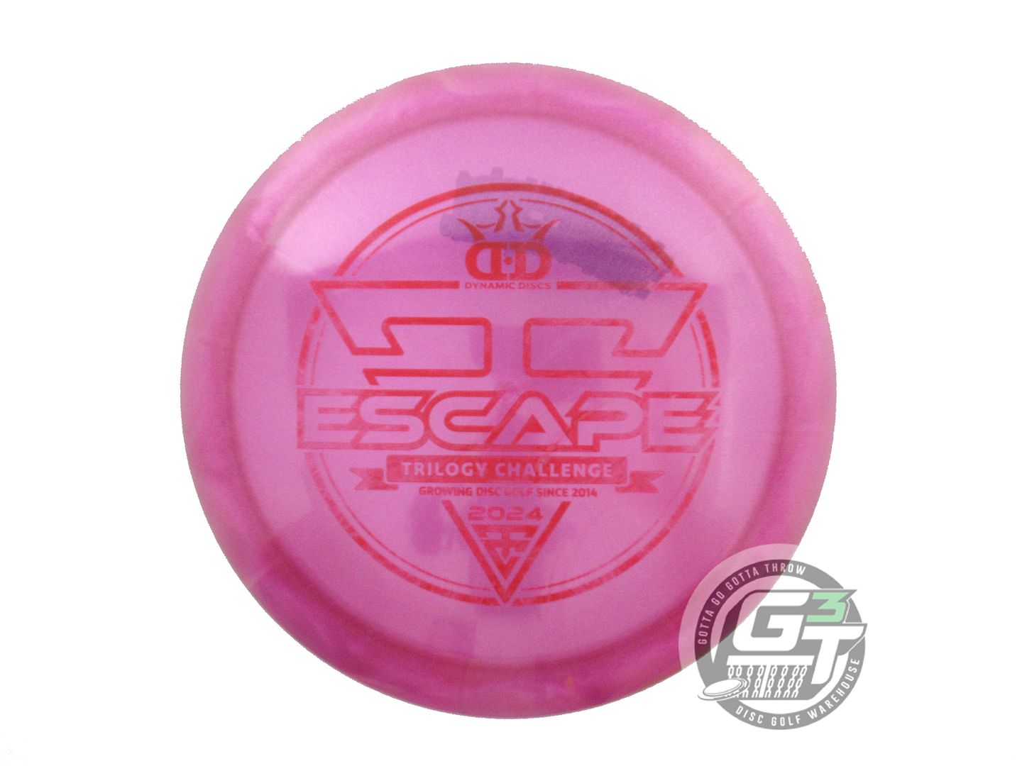 USED Dynamic Discs [TRILOGY] Glimmer Lucid Ice Escape 163g Pink Driver Golf Disc