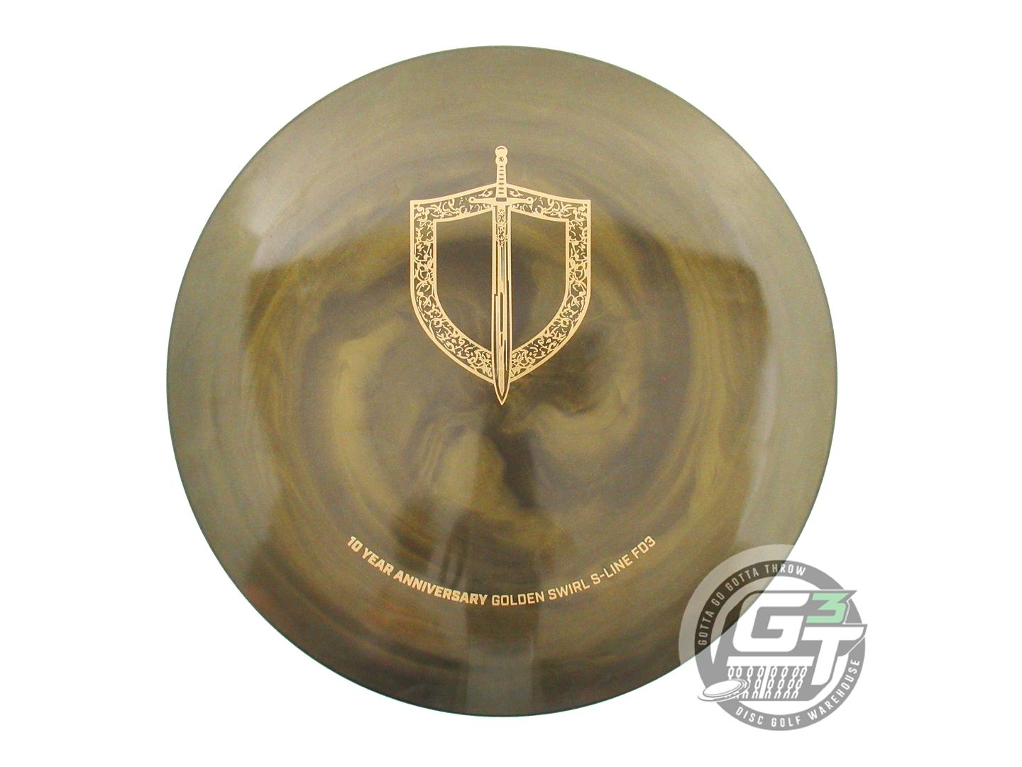 USED DiscMania [10 YEAR] Golden S-Line FD3 173g Gold Foil Fairway Driver Disc
