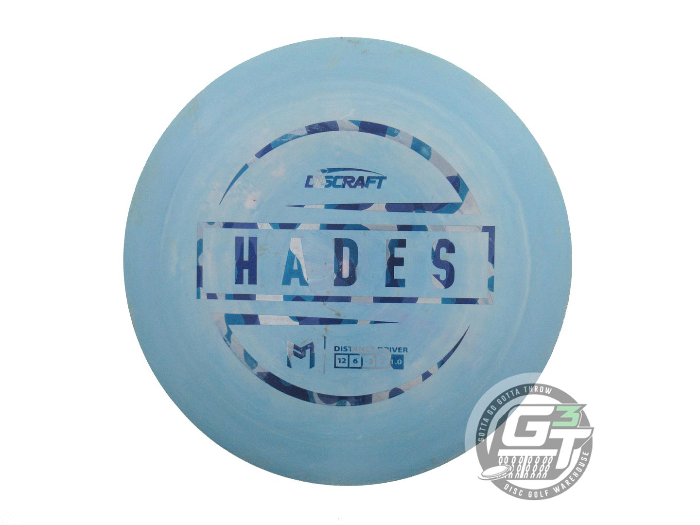USED Discraft [McBETH] ESP Hades 173g Blue-Pink Blue Camo Foil Driver Golf Disc