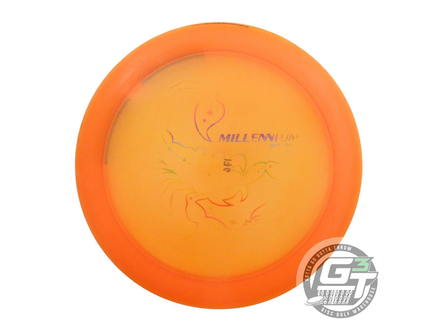 USED Millennium Quantum Scorpius 176g Orange Rainbow Foil Distance Driver Disc