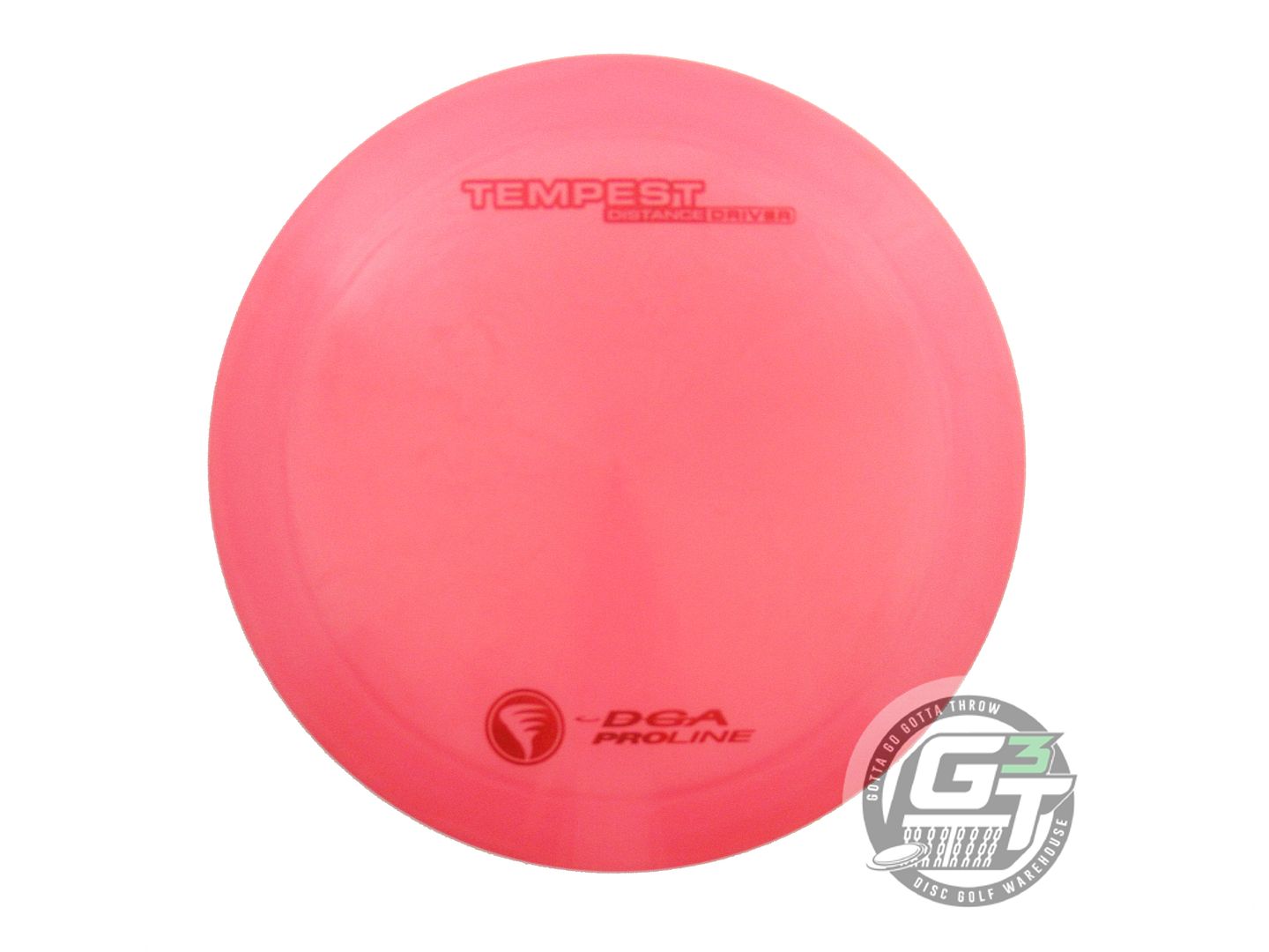 USED DGA ProLine Tempest 168g Pink Red Foil Distance Driver Golf Disc