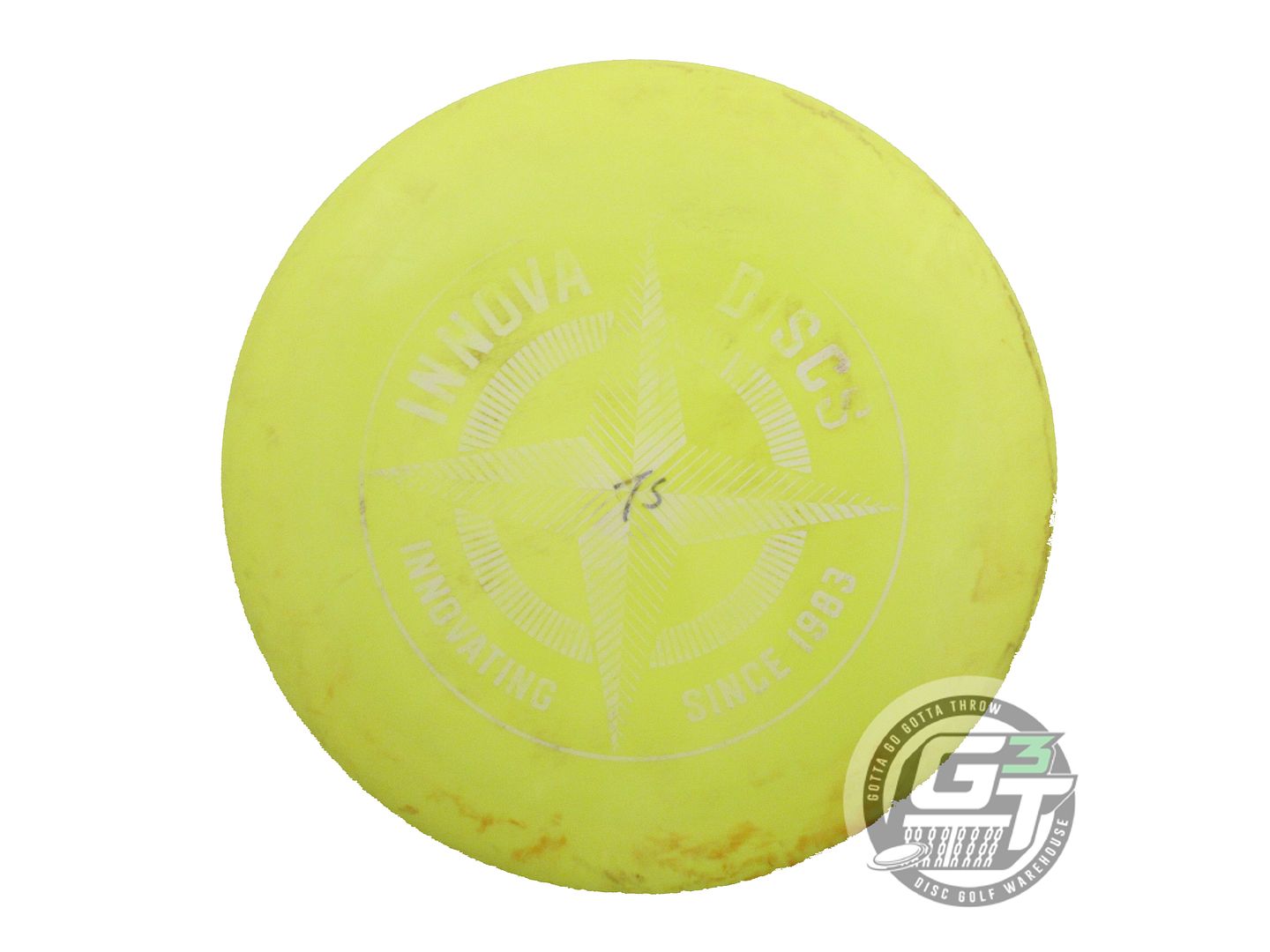 USED Innova FIRST RUN Star Gorgon 172g Yellow White Stamp Distance Driver Disc