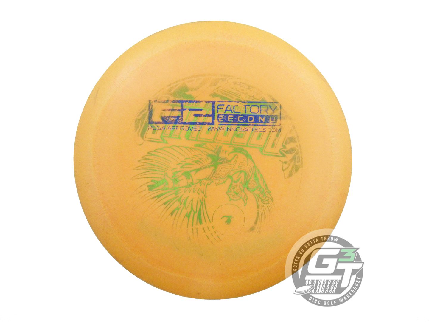 USED Innova X-OUT GStar Daedalus 165g Marigold Distance Driver Golf Disc