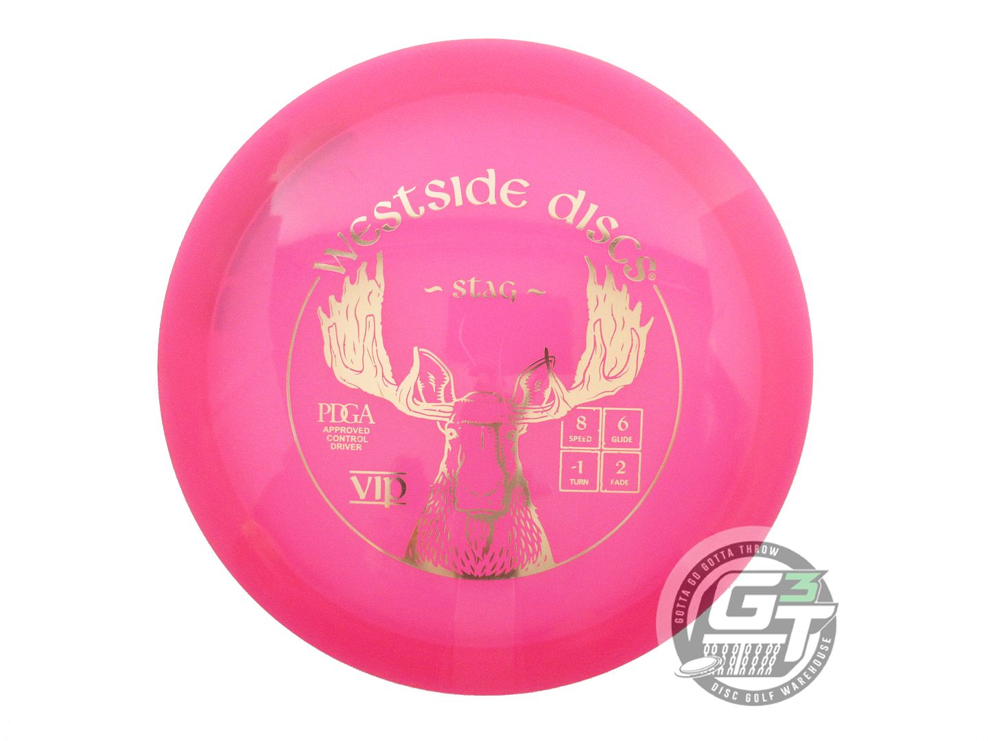 USED Westside Discs VIP Stag 173g Pink Gold Foil Fairway Driver Golf Disc