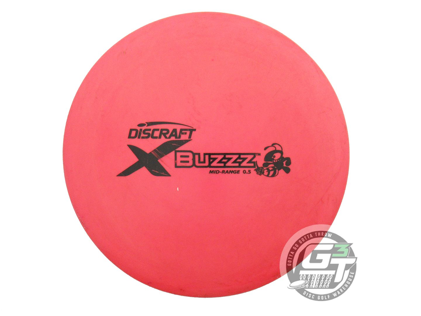USED Discraft X Buzzz 166g Red Black Stamp Midrange Golf Disc