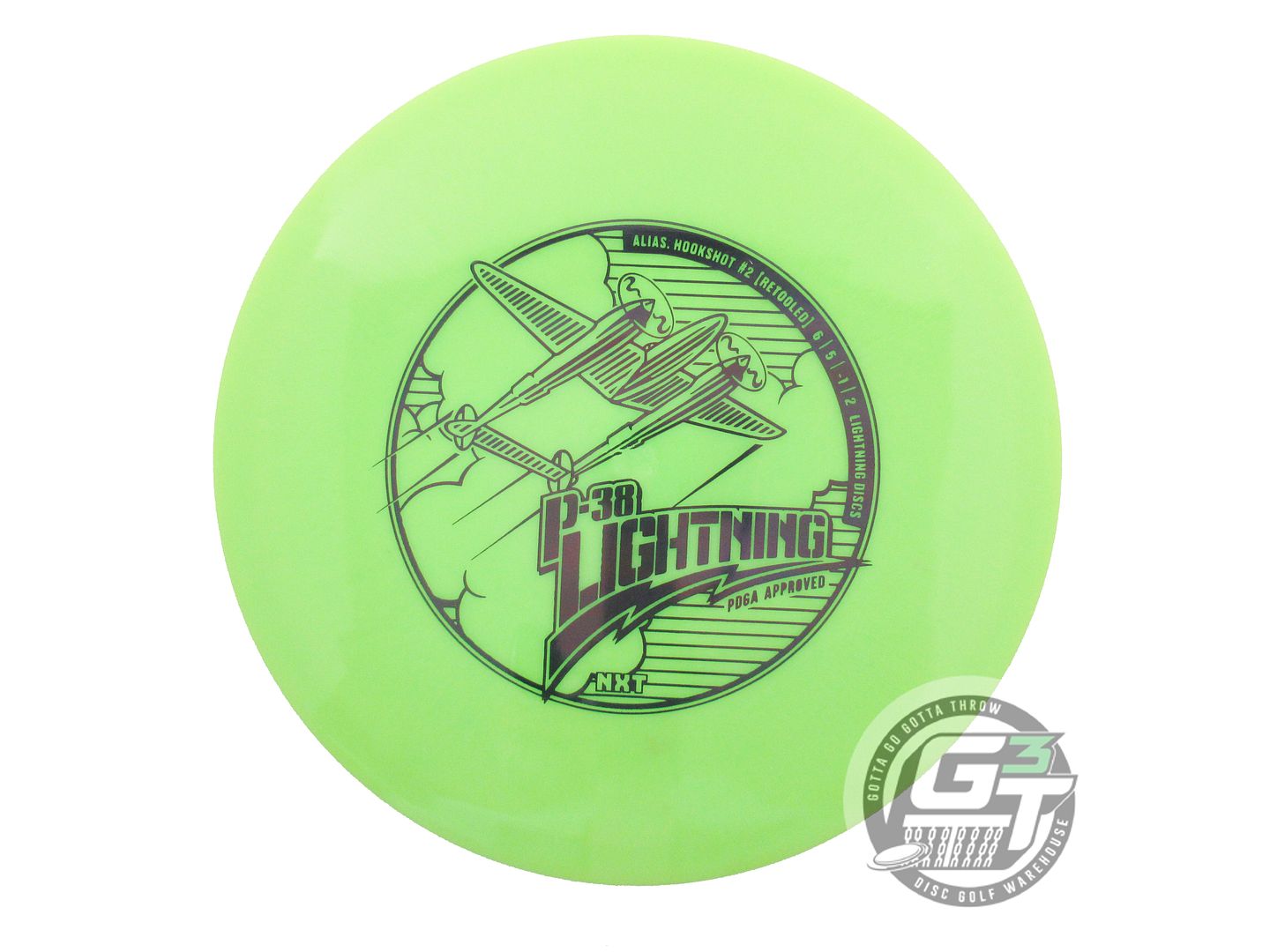 Lightning NXT P-38 #2 Hookshot [Retool] Fairway Driver Golf Disc (Individually Listed)