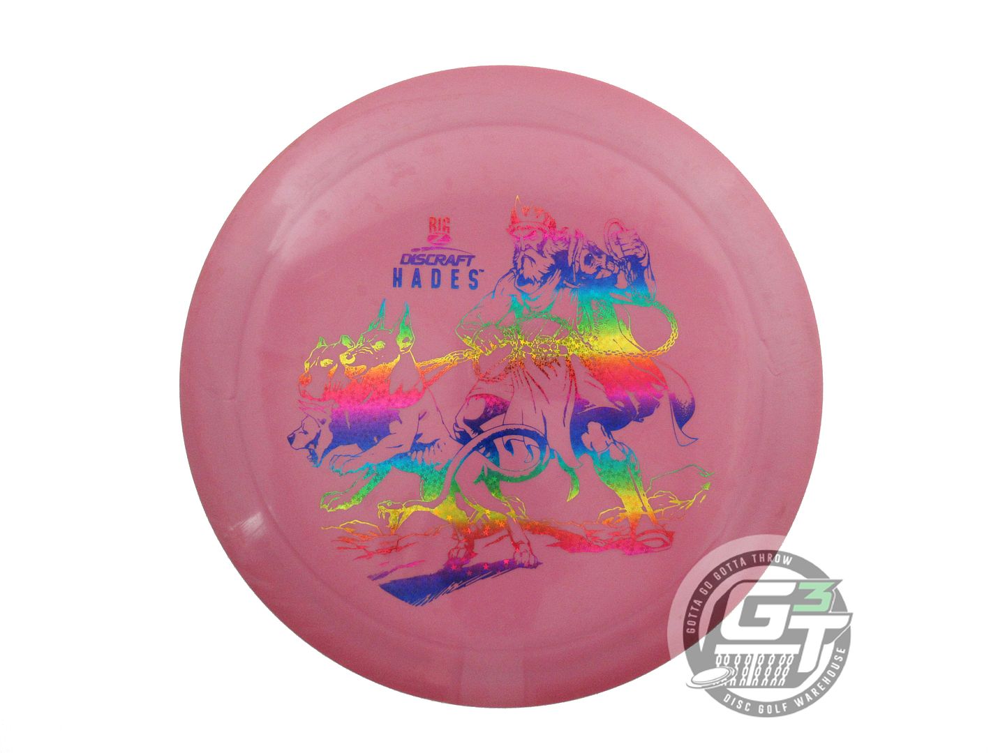 USED Discraft Big Z Hades 176g Purple Rainbow Star Foil Driver Golf Disc