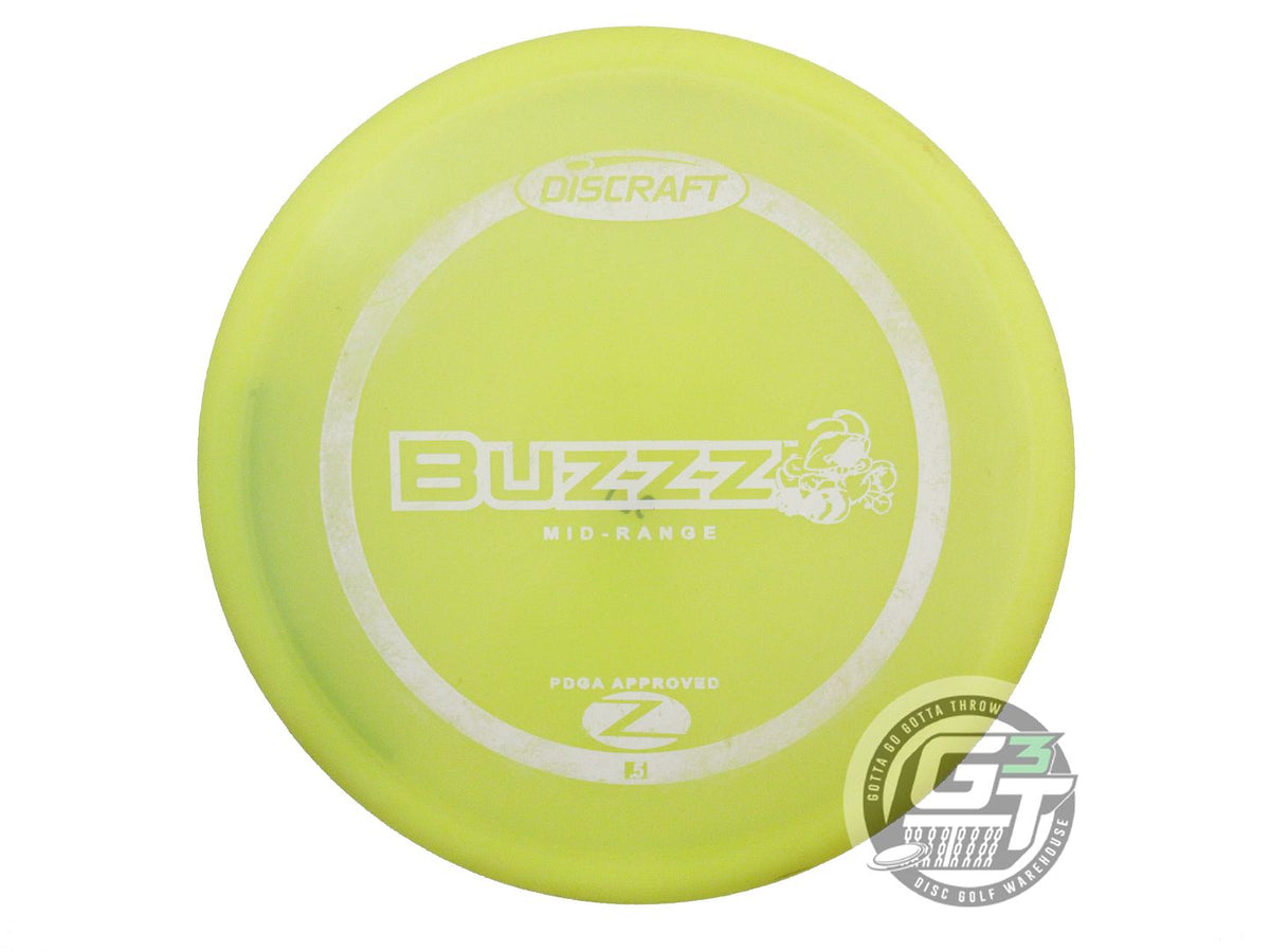USED Discraft Z Buzzz 176g Yellow White Stamp PFN Midrange Golf Disc