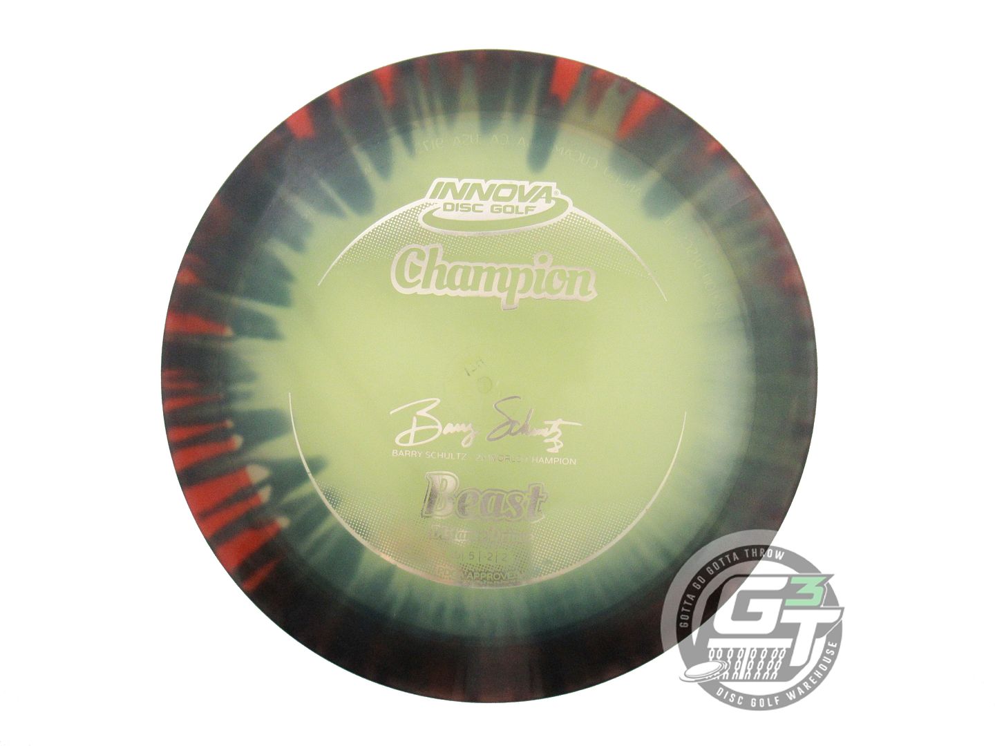 USED Innova I-DYE Champion Beast 174g Red Burst Distance Driver Golf Disc