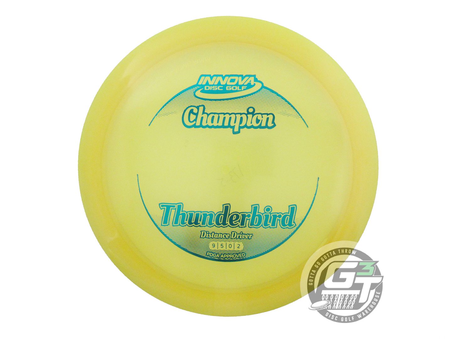 USED Innova Champion Thunderbird 175g Yellow Teal Foil Distance Driver Golf Disc