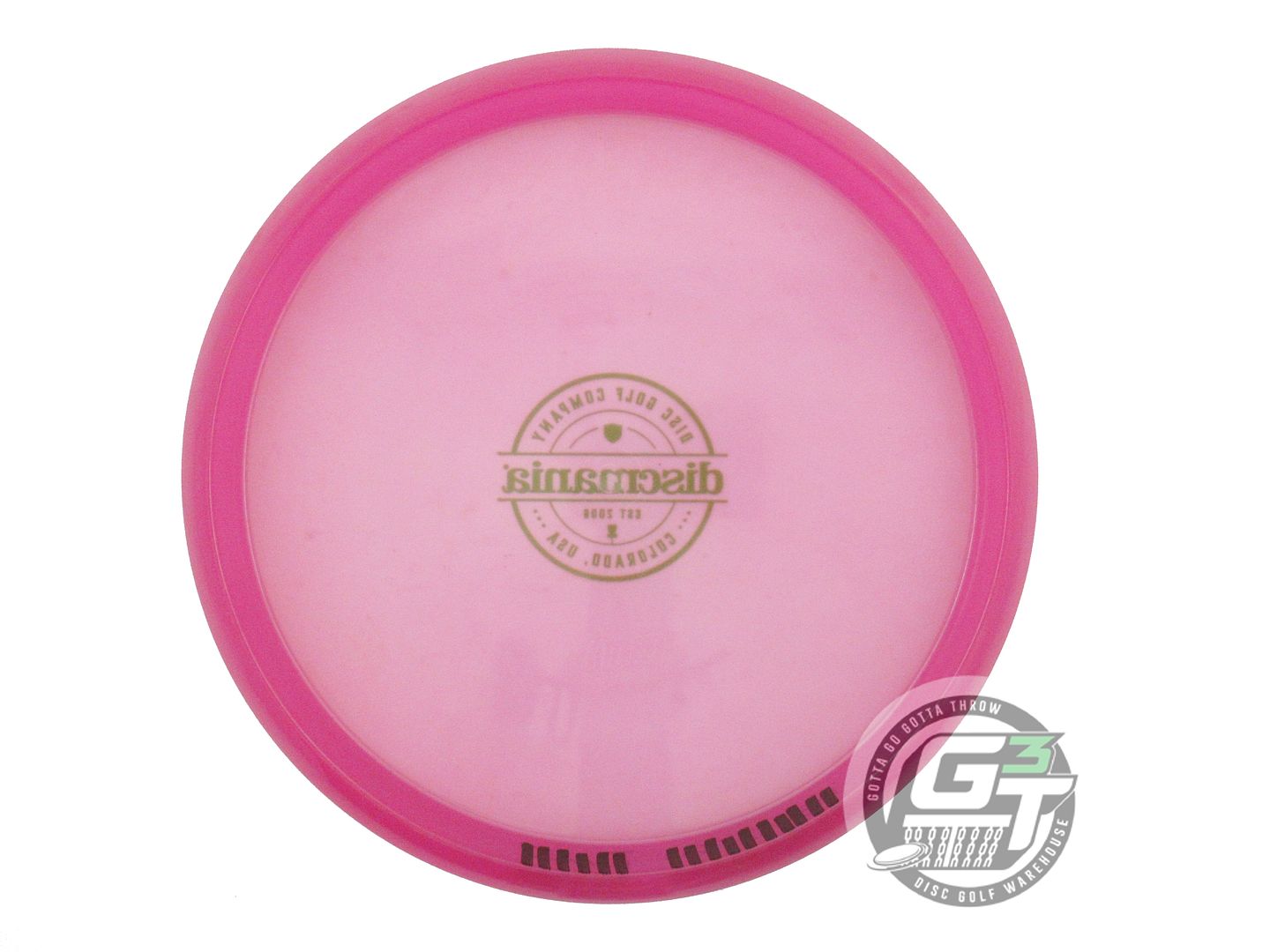 USED DiscMania Color Glow C-Line MD1 177g Pink Lime Stamp Midrange Golf Disc