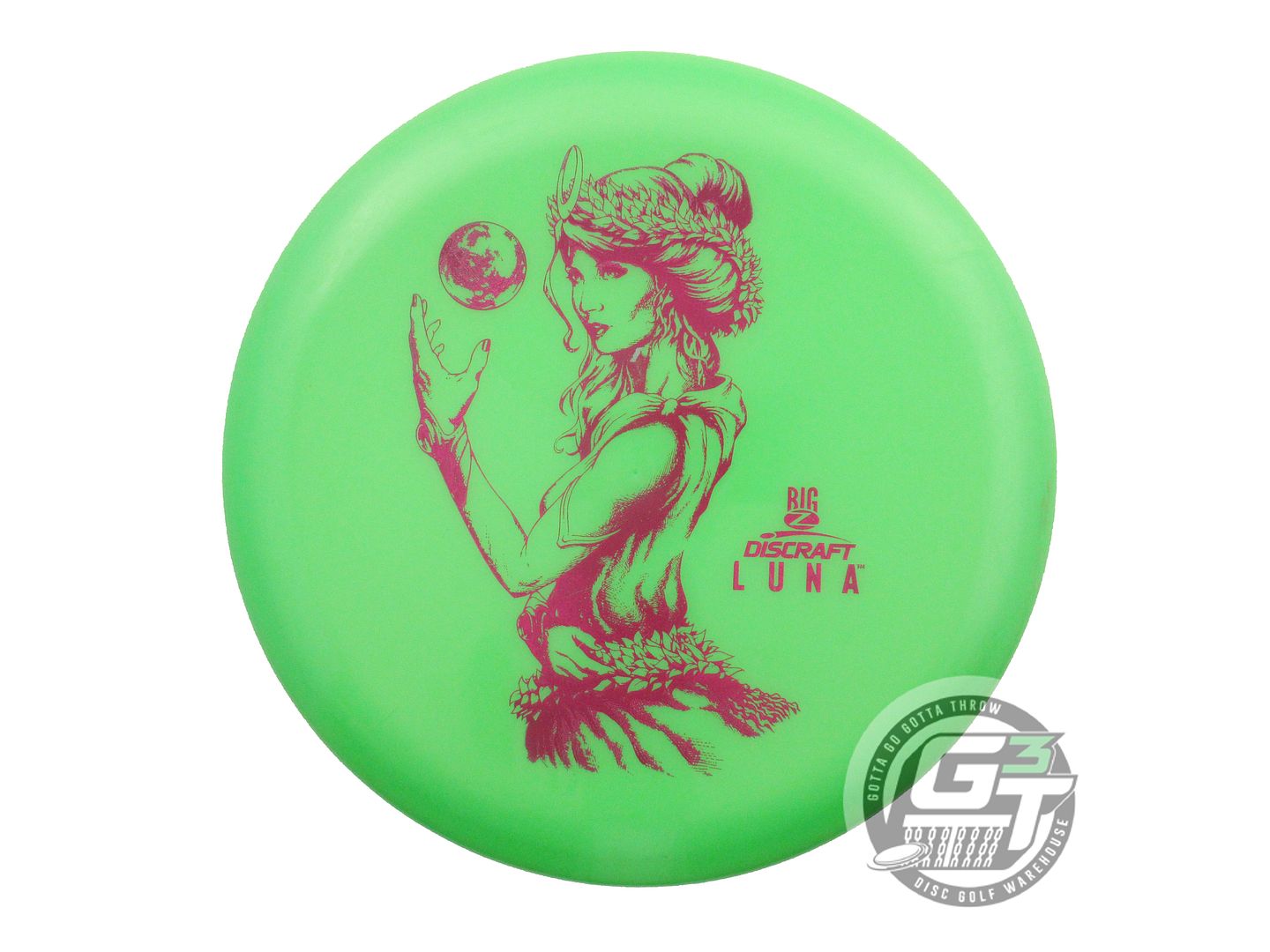 USED Discraft [McBETH] Big Z Luna 176g Green Purple Foil Putter Golf Disc