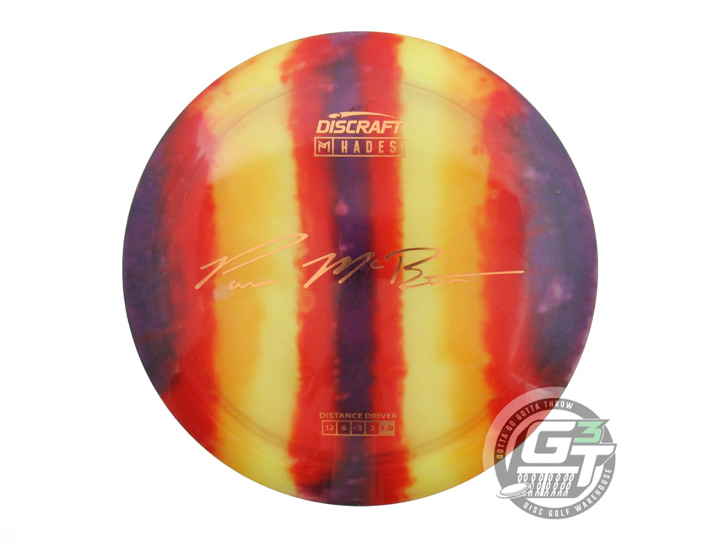 USED Discraft [McBETH] FlyDye Z Hades 173g Stripes Driver Golf Disc
