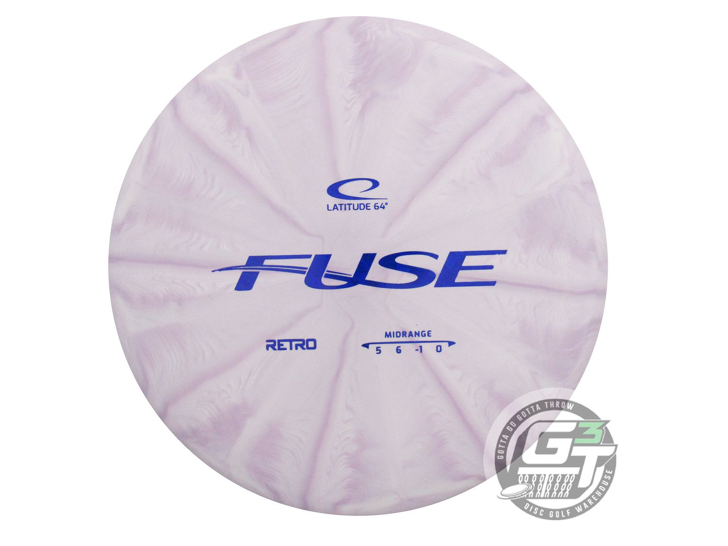 NOS Latitude 64 Retro Burst Fuse 181g Lilac Blue Shatter Midrange Golf Disc