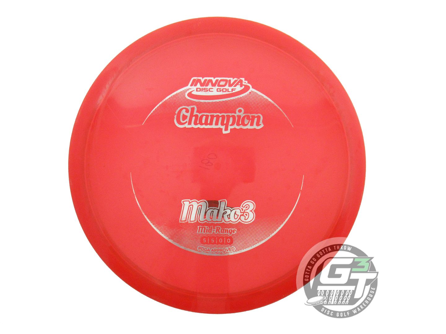USED Innova Champion Mako3 180g Red Silver Foil Midrange Golf Disc