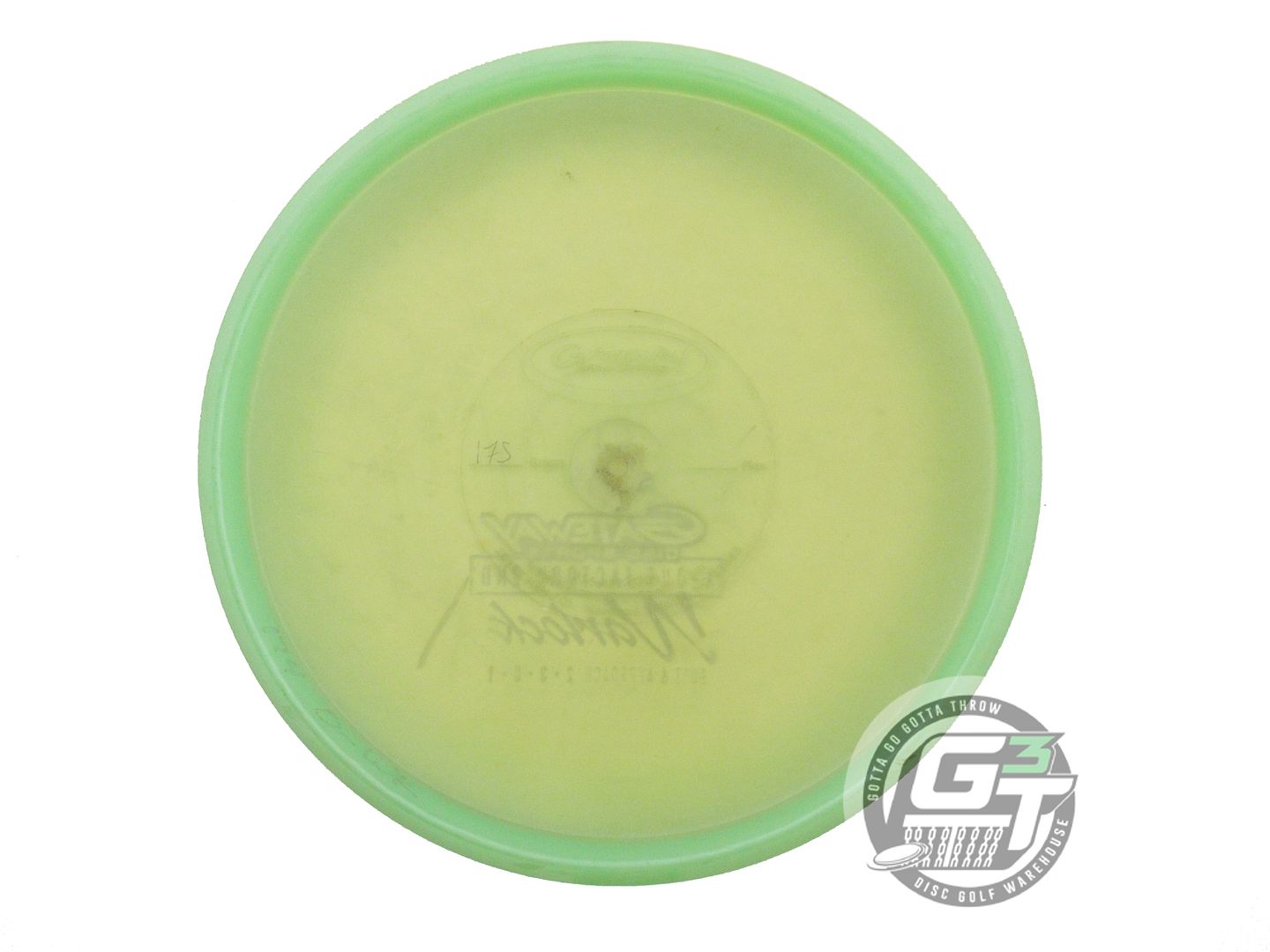 USED Gateway X-OUT Diamond Warlock 174g Green Putter Golf Disc
