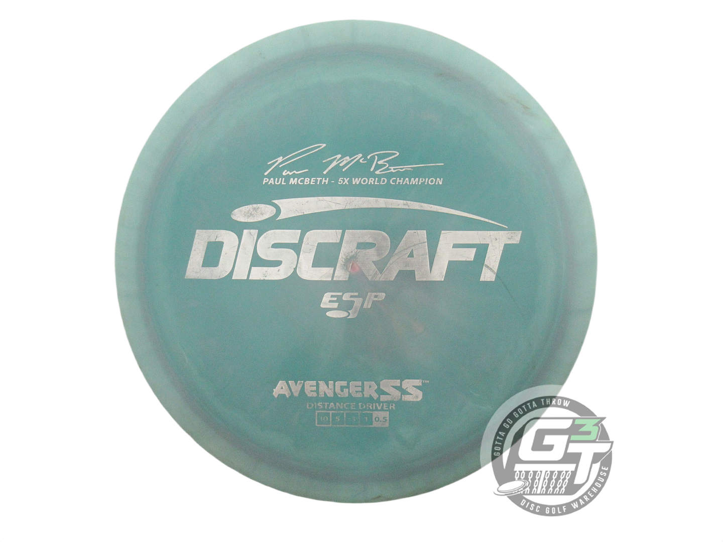 USED Discraft [McBETH] ESP Avenger SS 173g Green Silver Foil Driver Disc
