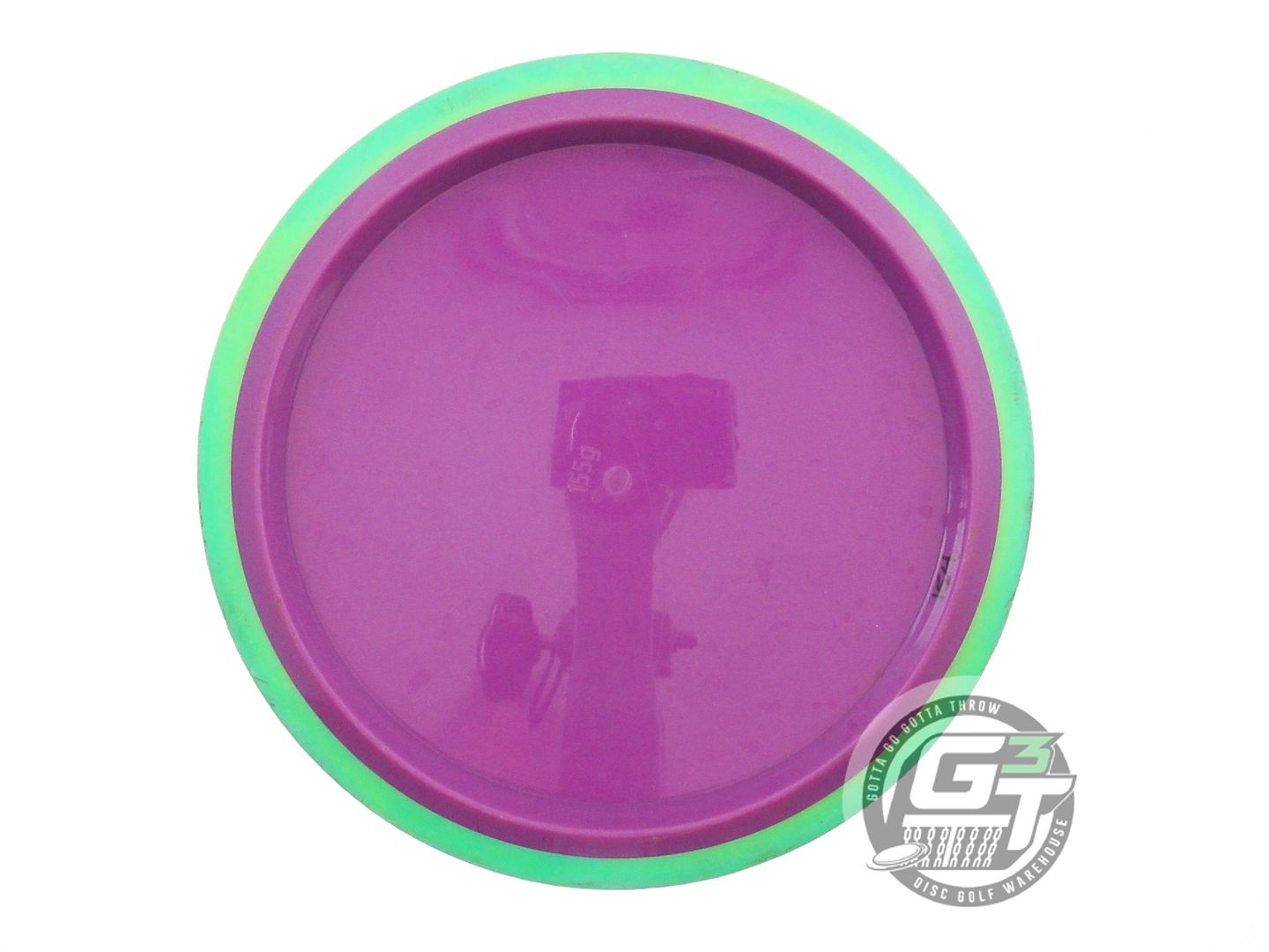 USED Axiom Discs Neutron Insanity 155g Purple Lime Rim Distance Driver Golf Disc