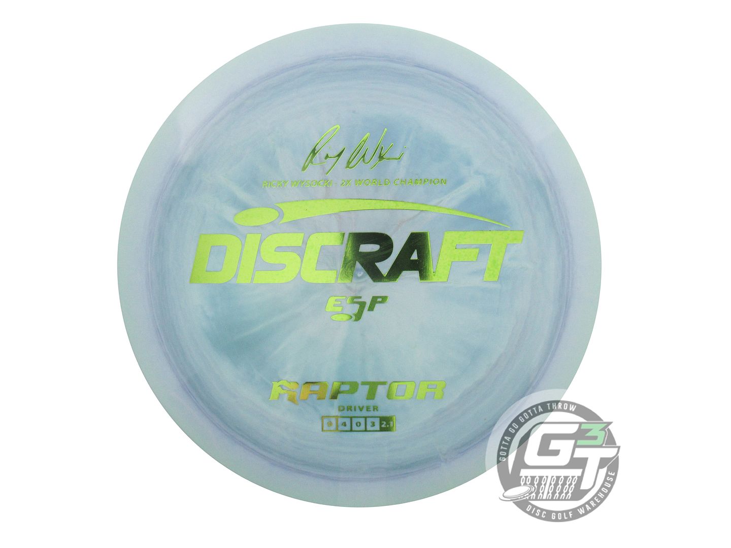 Discraft ESP Raptor [Ricky Wysocki 2X] Distance Driver Golf Disc (Individually Listed)