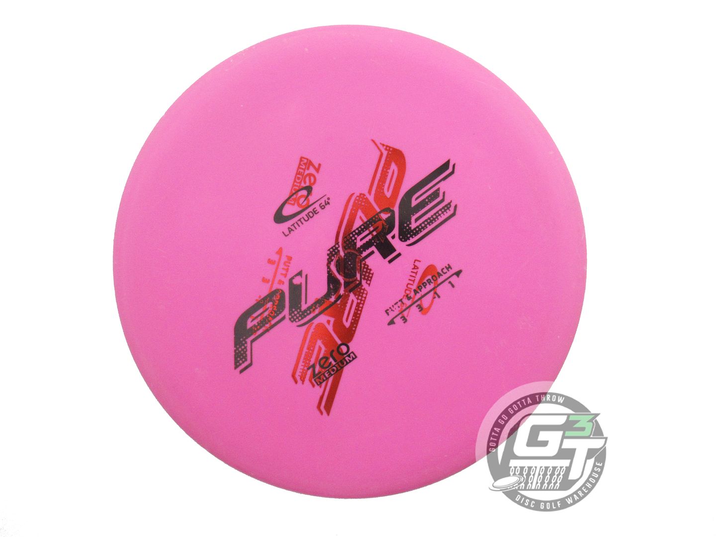 USED Latitude 64 X-OUT Zero Medium Pure 173g Pink Putter Golf Disc