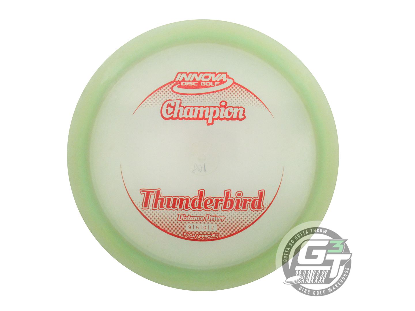 USED Innova Champion Thunderbird 168g Olive Red Glitter Distance Driver Disc