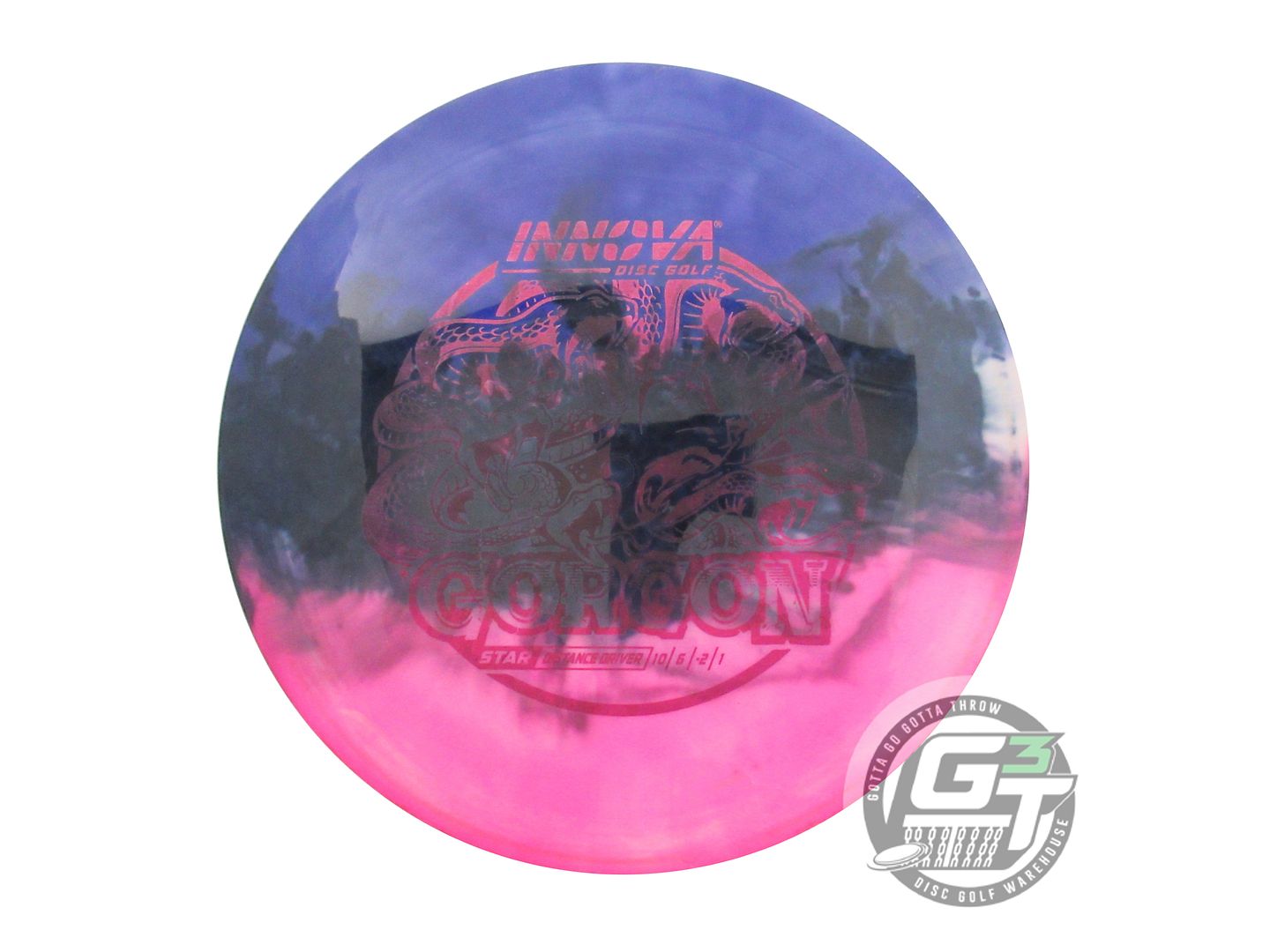 USED Innova Star Gorgon 174g White HOME DYED Distance Driver Golf Disc
