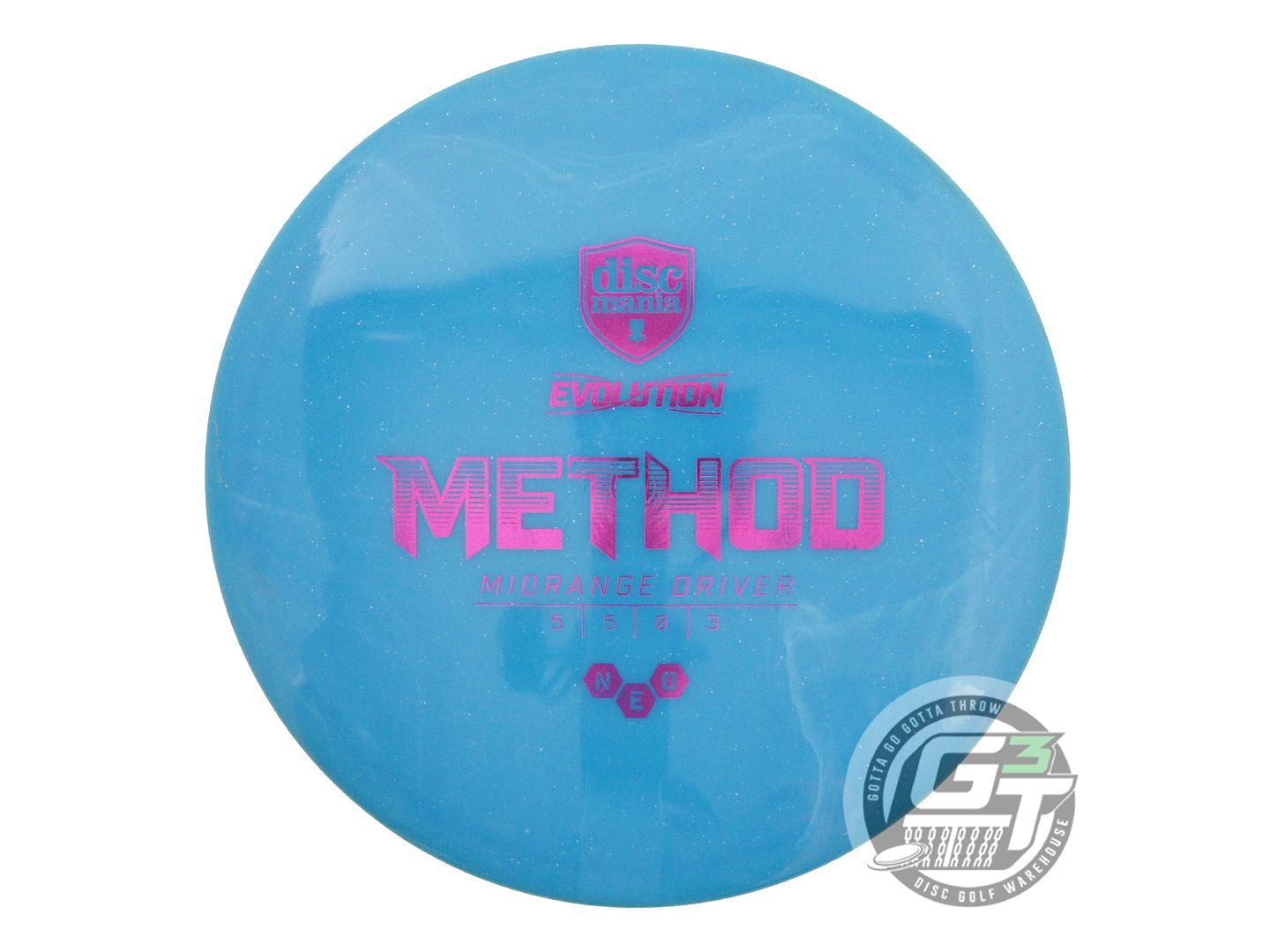 USED DiscMania Neo Method 177g Blue Magenta Foil Midrange Golf Disc