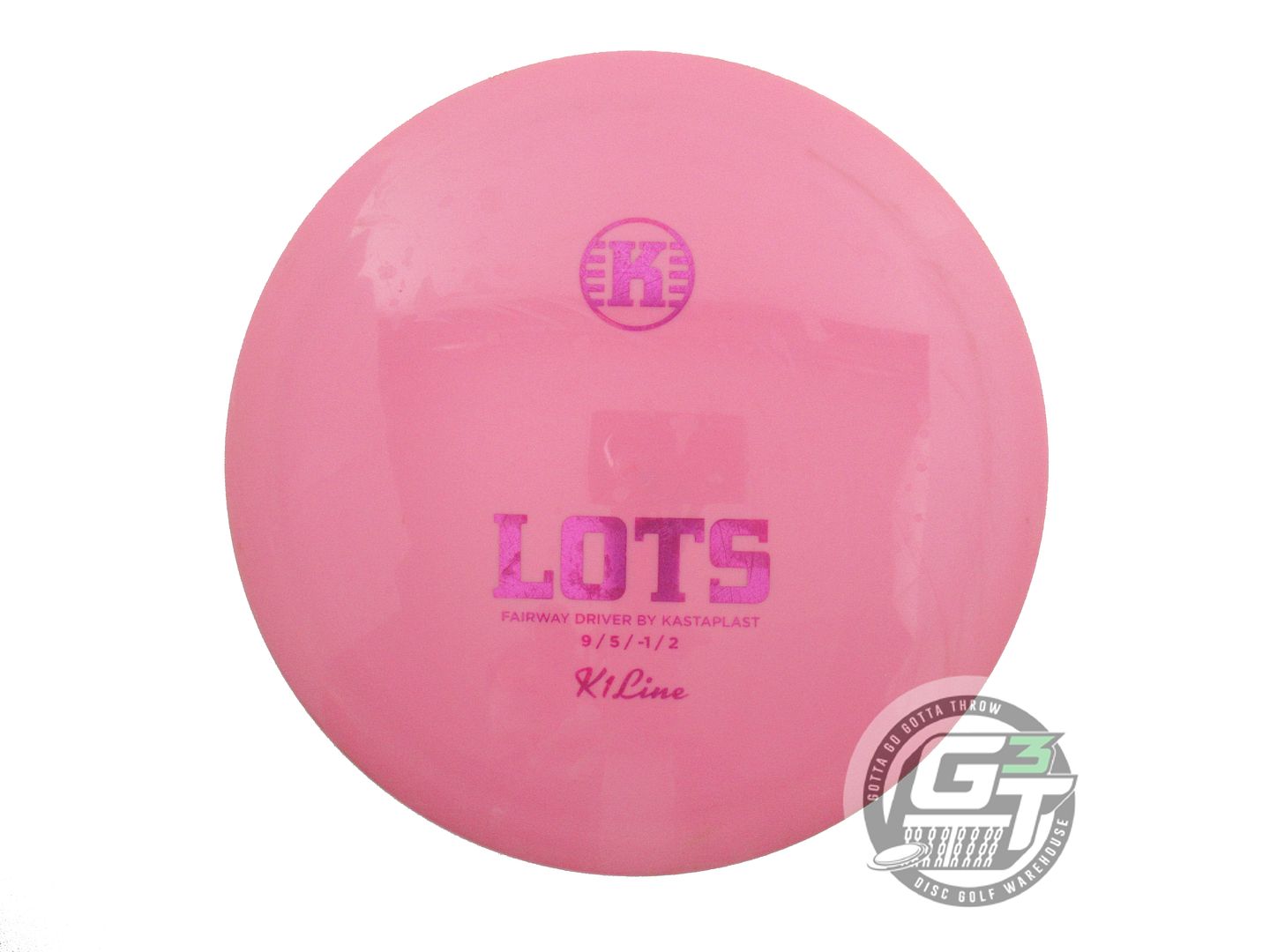 USED Kastaplast K1 Lots 172g Pink Magenta Foil Fairway Driver Golf Disc
