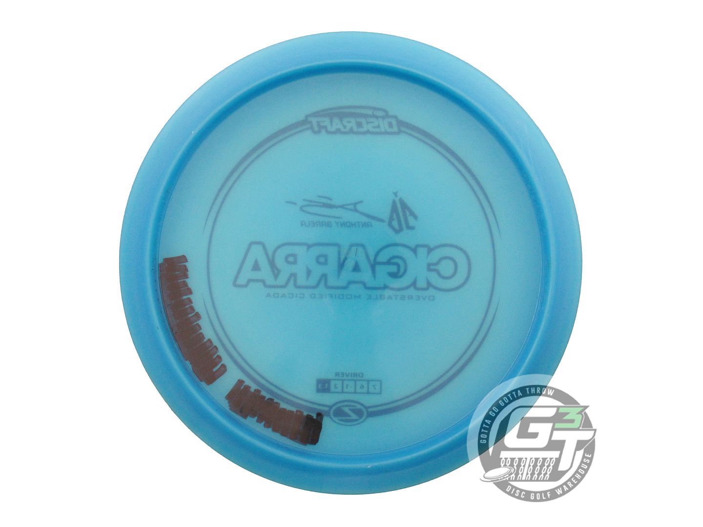 USED Discraft [BARELA] Z Cigarra 169g Teal Black Stamp Fairway Driver Disc